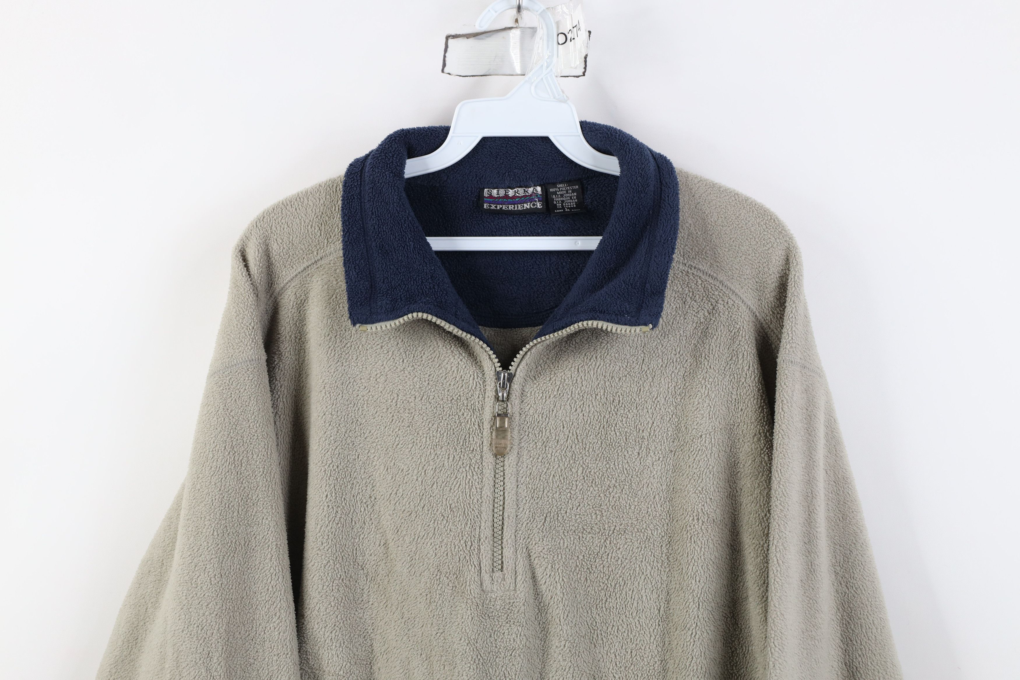 Vintage Vintage 90s Streetwear 1/4 Half Zip Fleece Pullover Sweater Size US L / EU 52-54 / 3 - 2 Thumbnail