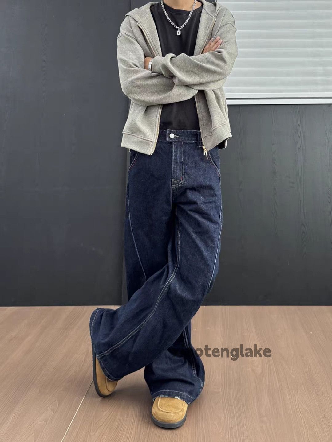 Jean ltx utility loose baggy skate hiphop wide Leg jeans Size US 28 / EU 44 - 4 Thumbnail