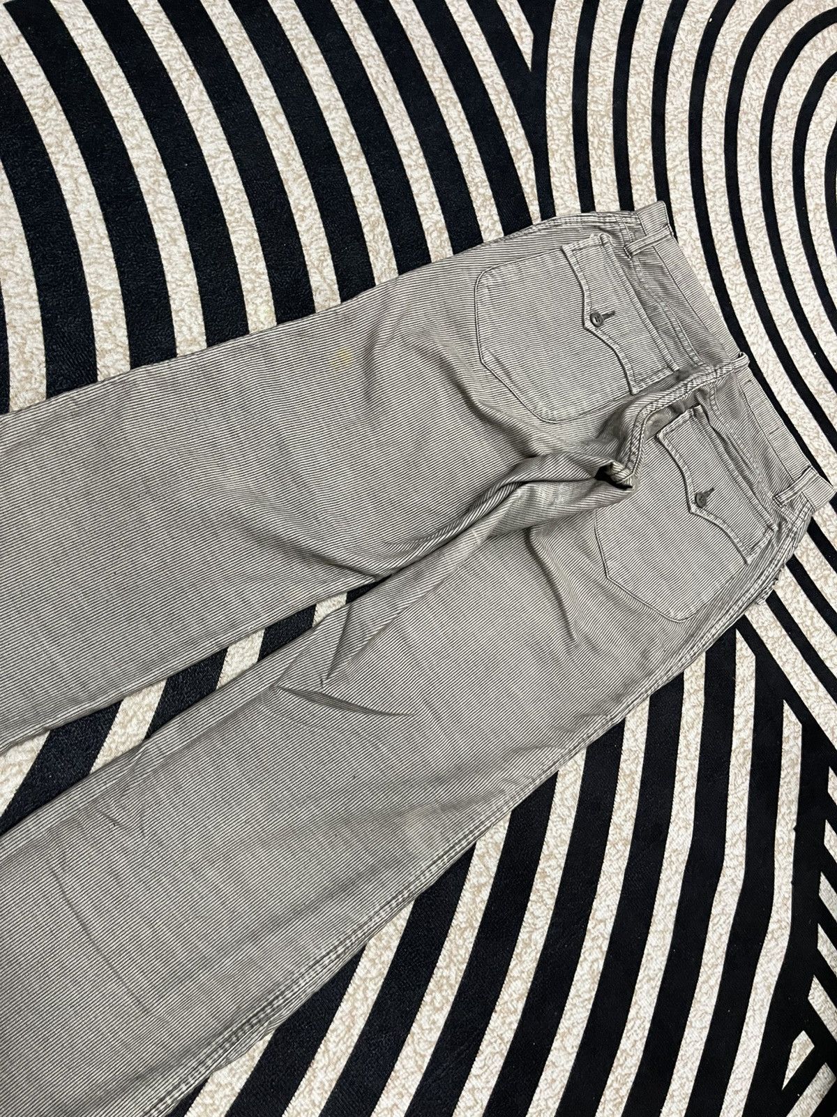 If Six Was Nine × Issey Miyake × Zucca 90s ISSEY MIYAKE CORDUROY PANT RARE DESIGN Size US 26 / EU 42 - 15 Thumbnail