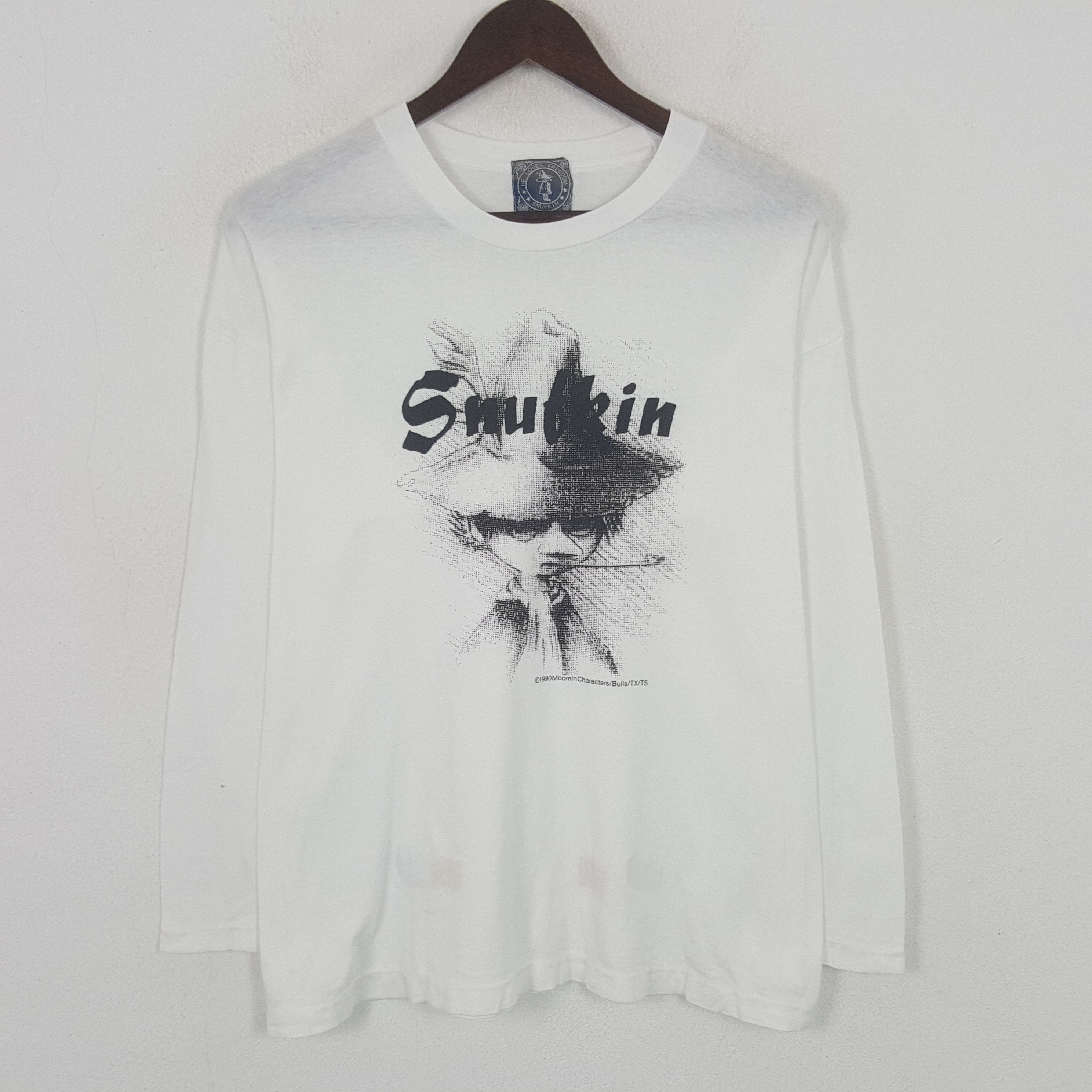 Vintage Snufkin Moonin Cartoon Tshirt