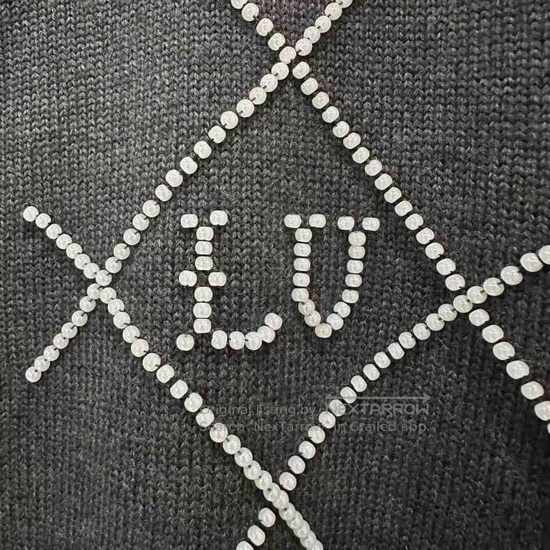 Louis Vuitton Louis Vuitton Pearl Embroidered Cardigan Sweater Size US XL / EU 56 / 4 - 4 Thumbnail