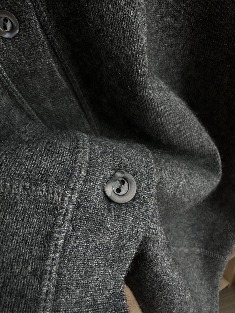 Brunello Cucinelli × Vintage Vintage Brunello Cucinelli Wool Cashmere Cardigan West Gray Size US L / EU 52-54 / 3 - 15 Thumbnail