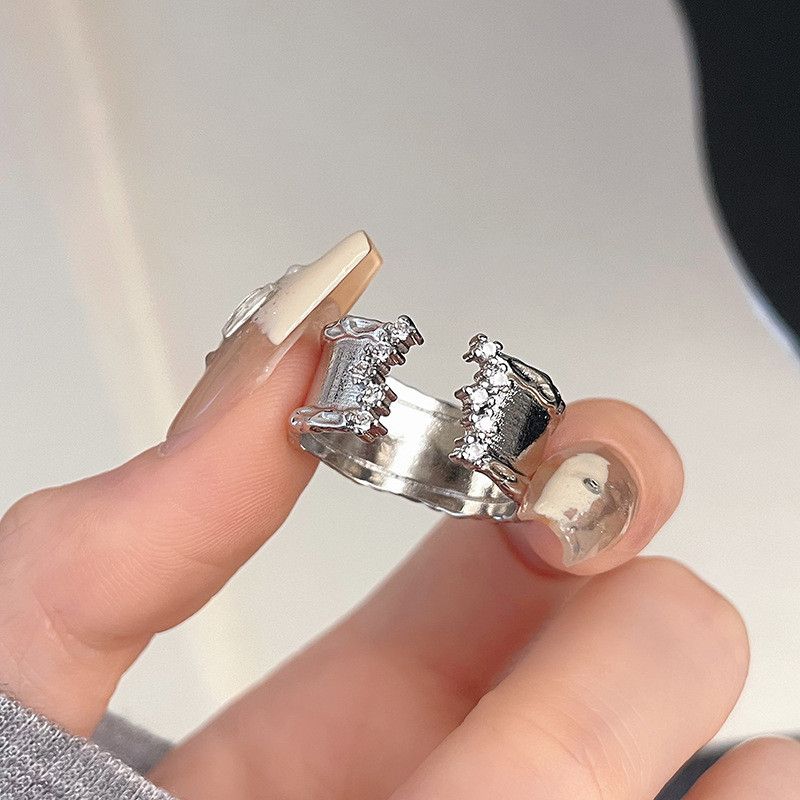 Jewelry Star Punk Jewelry Rings Open Size Chrome Ring (Size 7-13) Size ONE SIZE - 6 Thumbnail