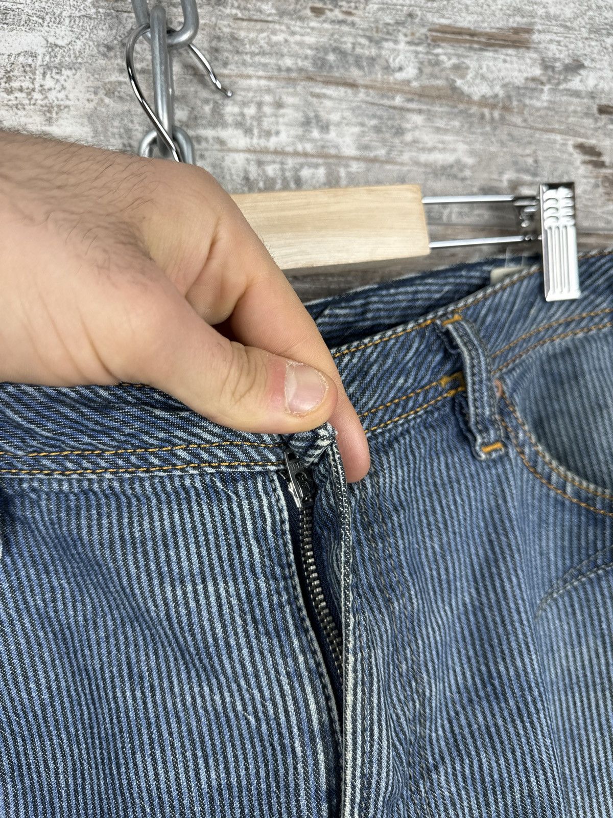 Diesel × Diesel Black Gold × Vintage Mens Vintage Diesel denim jeans luxury avant garde size 36 Size US 36 / EU 52 - 9 Thumbnail