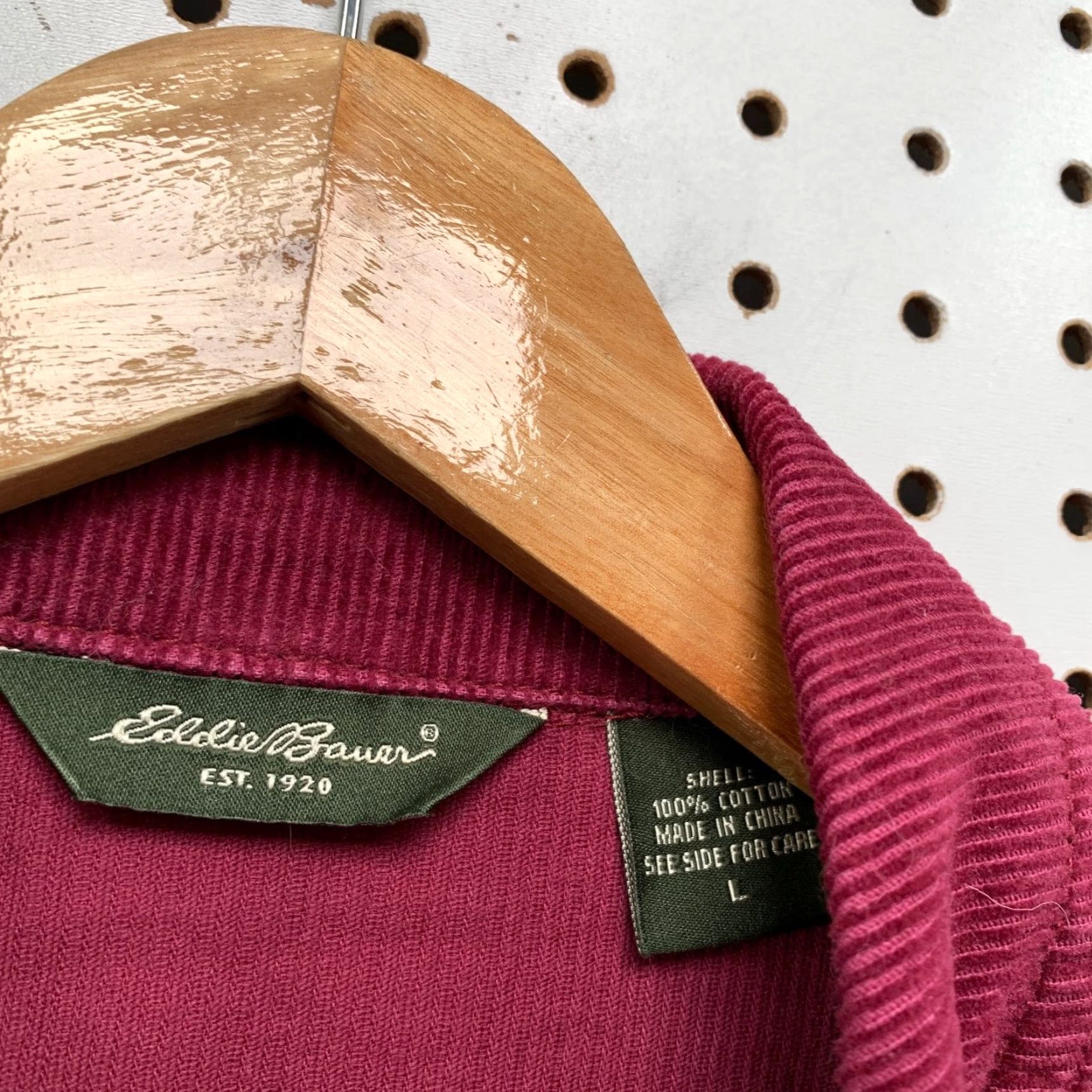 Eddie Bauer Eddie Bauer Corduroy Jacket Womens Large Red Pocket Cotton Jacket Size L / US 10 / IT 46 - 4 Thumbnail