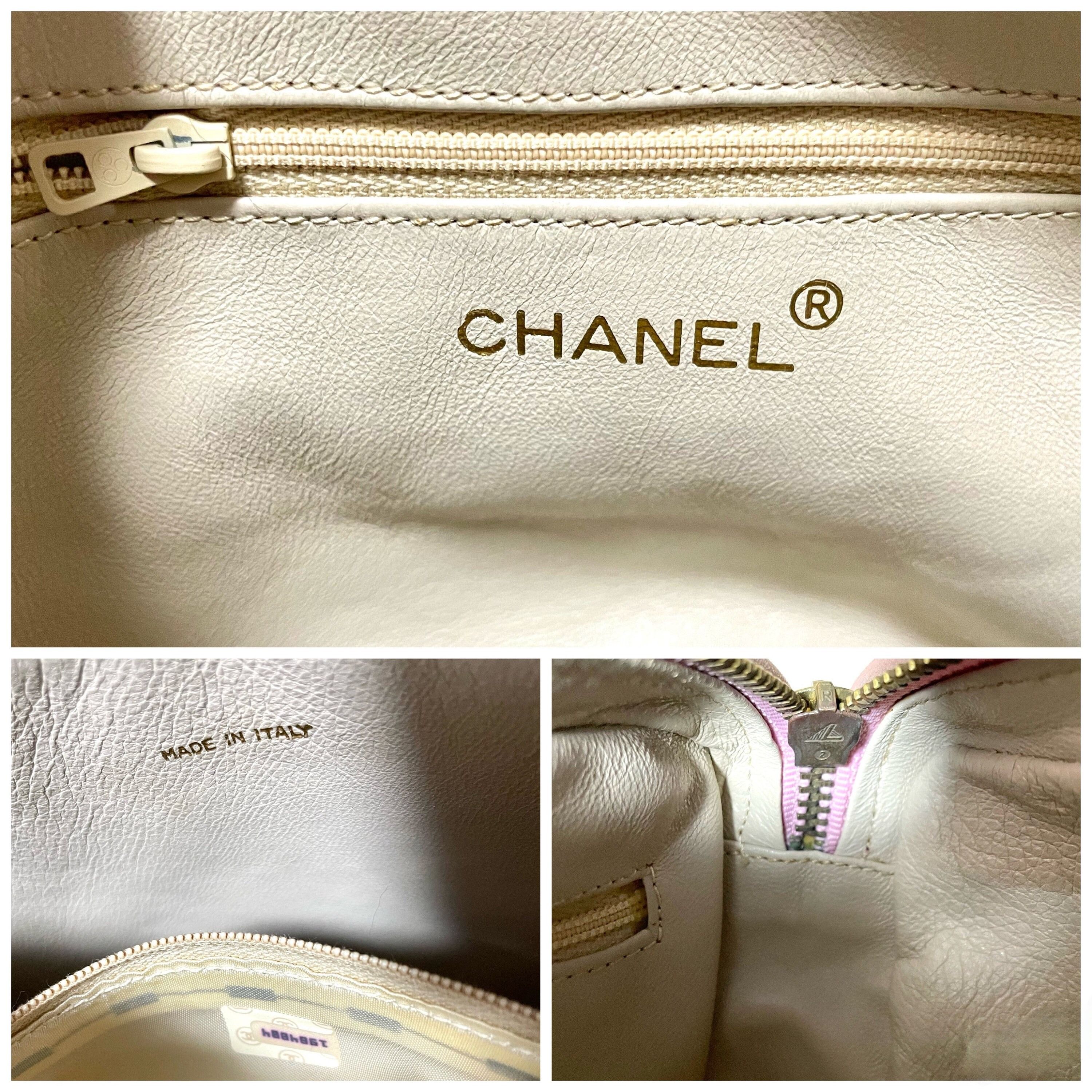 Chanel Vintage CHANEL milky pink shoulder bag, camera bag with CC Size ONE SIZE - 7 Thumbnail
