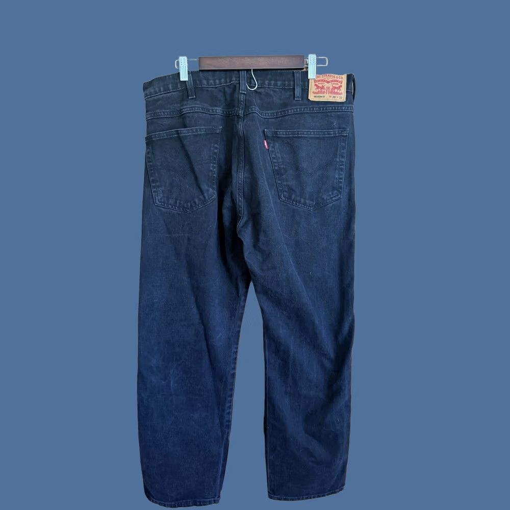 Levi's VINTAGE: no? Actually not vintage. Levis Western Fit Jeans 38x32 Black Stretch Straight Leg Denim Cowboy Manly Sexy Size US 38 / EU 54 - 1 Thumbnail