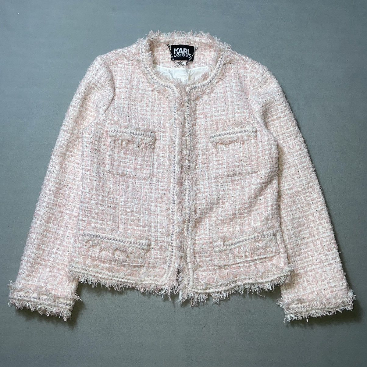 Karl Lagerfeld KARL LAGERFELD PINK TWEED Size M / US 6-8 / IT 42-44 - 1 Thumbnail