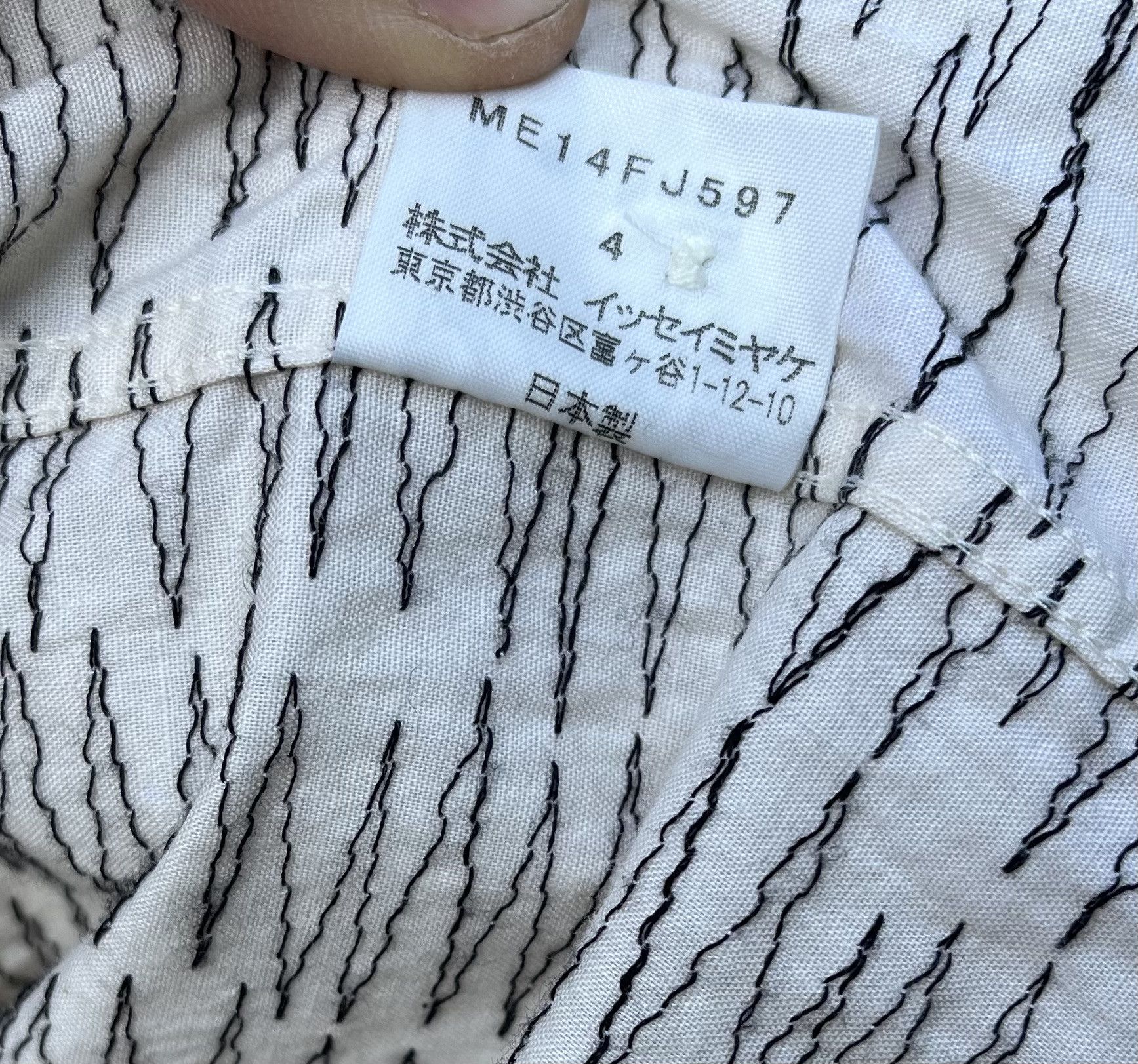 Issey Miyake Vintage Embroidered Zig Zag Button Up Size US L / EU 52-54 / 3 - 6 Thumbnail