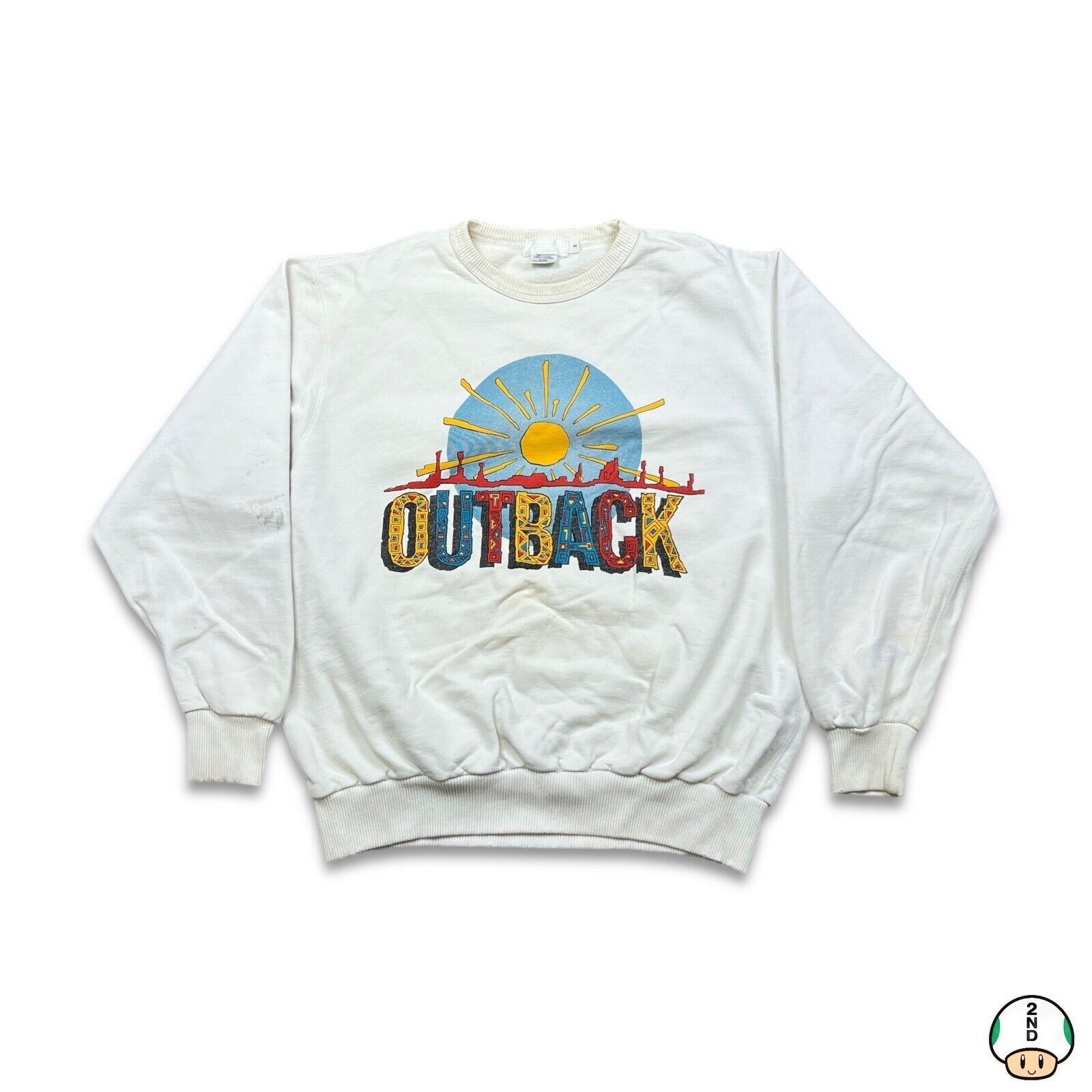 City Streets × Vintage Vintage Outback Desert Sweatshirt XL Pullover 90s Crewneck Size US XL / EU 56 / 4 - 1 Thumbnail