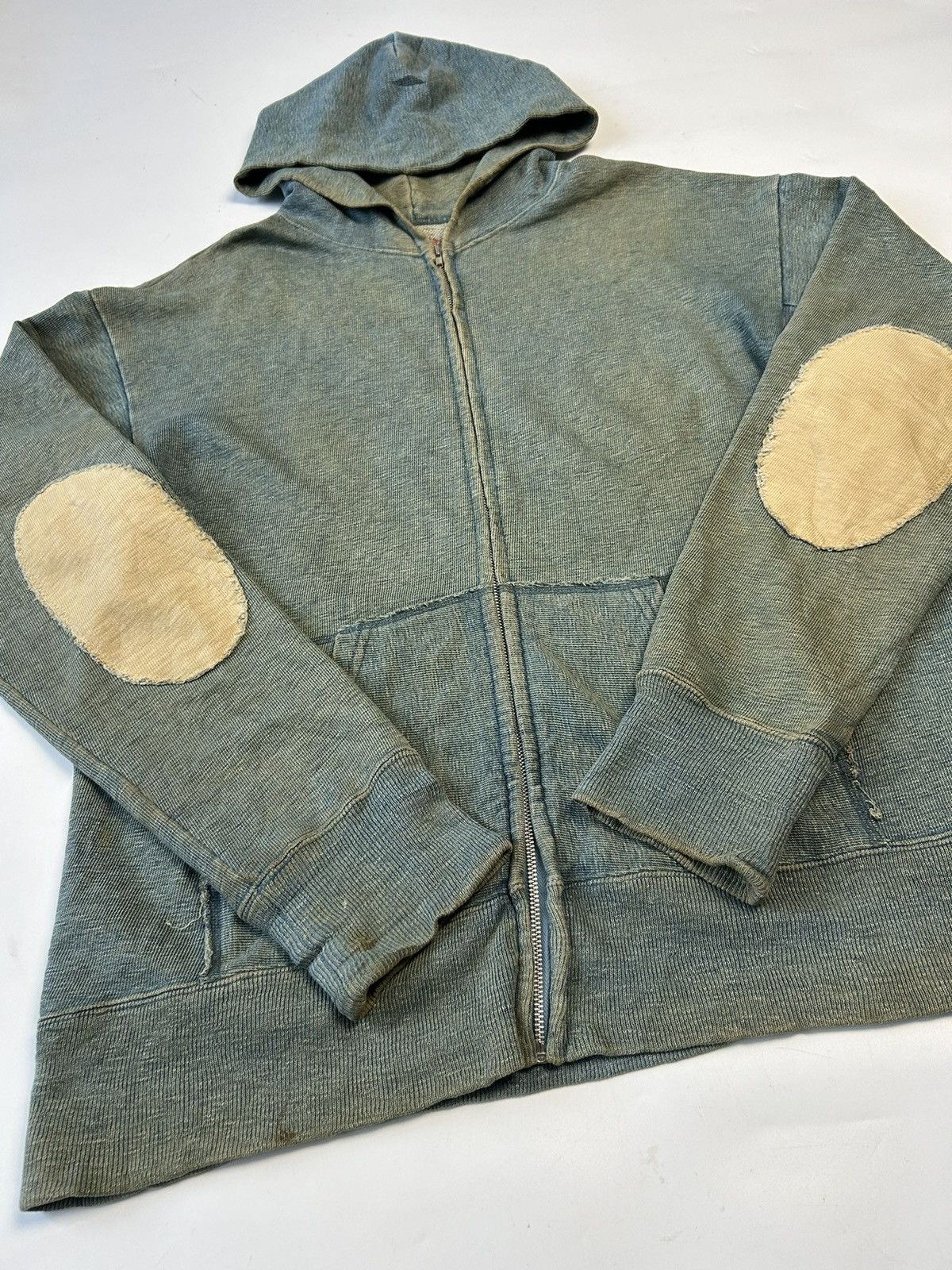 45rpm × Designer × Japanese Brand 45RPM VTG SUN FADED FULL ZIP HOODIE SWEATER Size US M / EU 48-50 / 2 - 3 Thumbnail