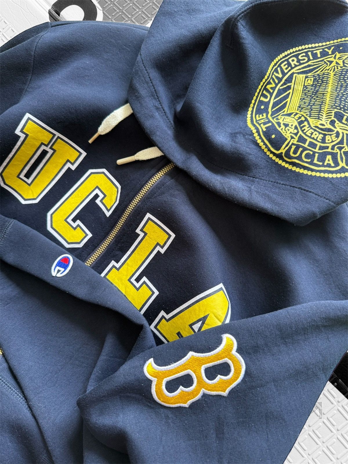 Champion Champion Athletic Jaspo UCLA Hoodie Full Zipper Size US L / EU 52-54 / 3 - 3 Thumbnail