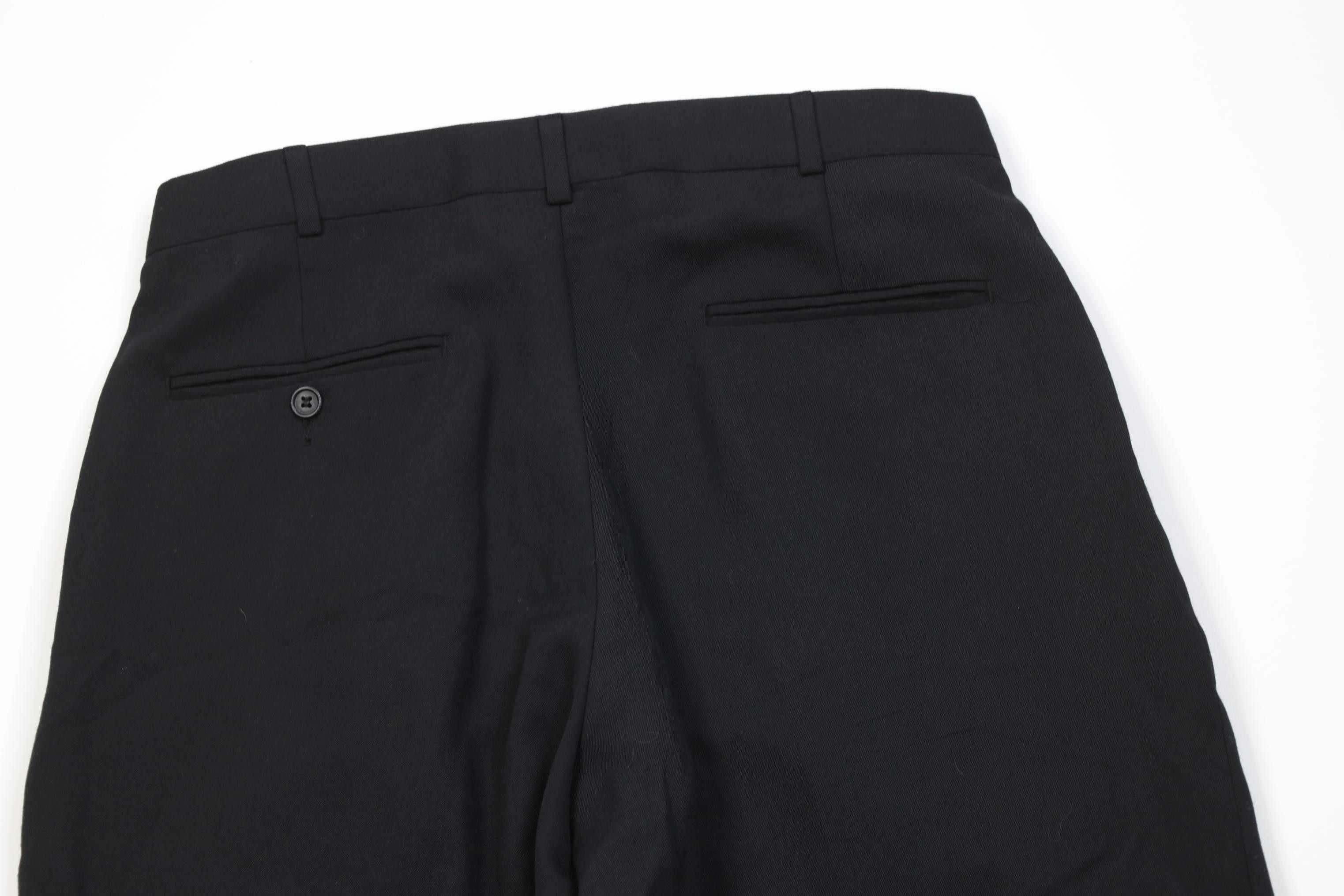 Vintage Vintage 90s Streetwear Wool Blend Wide Leg Chino Pants Black Size US 32 / EU 48 - 10 Thumbnail
