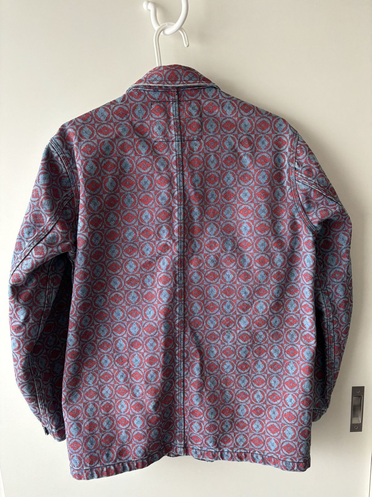 Evisu × Vintage Evisu Denim Chore Coat Monogram Jacket Size US S / EU 44-46 / 1 - 2 Thumbnail