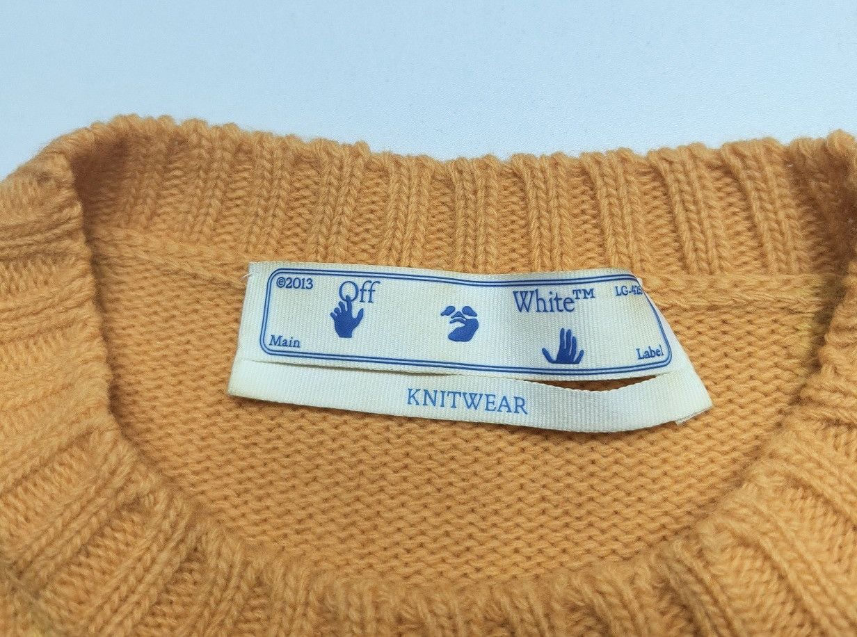 Off-White Off-White Checkerboard Logo Intarsia Sweater Size US M / EU 48-50 / 2 - 3 Thumbnail
