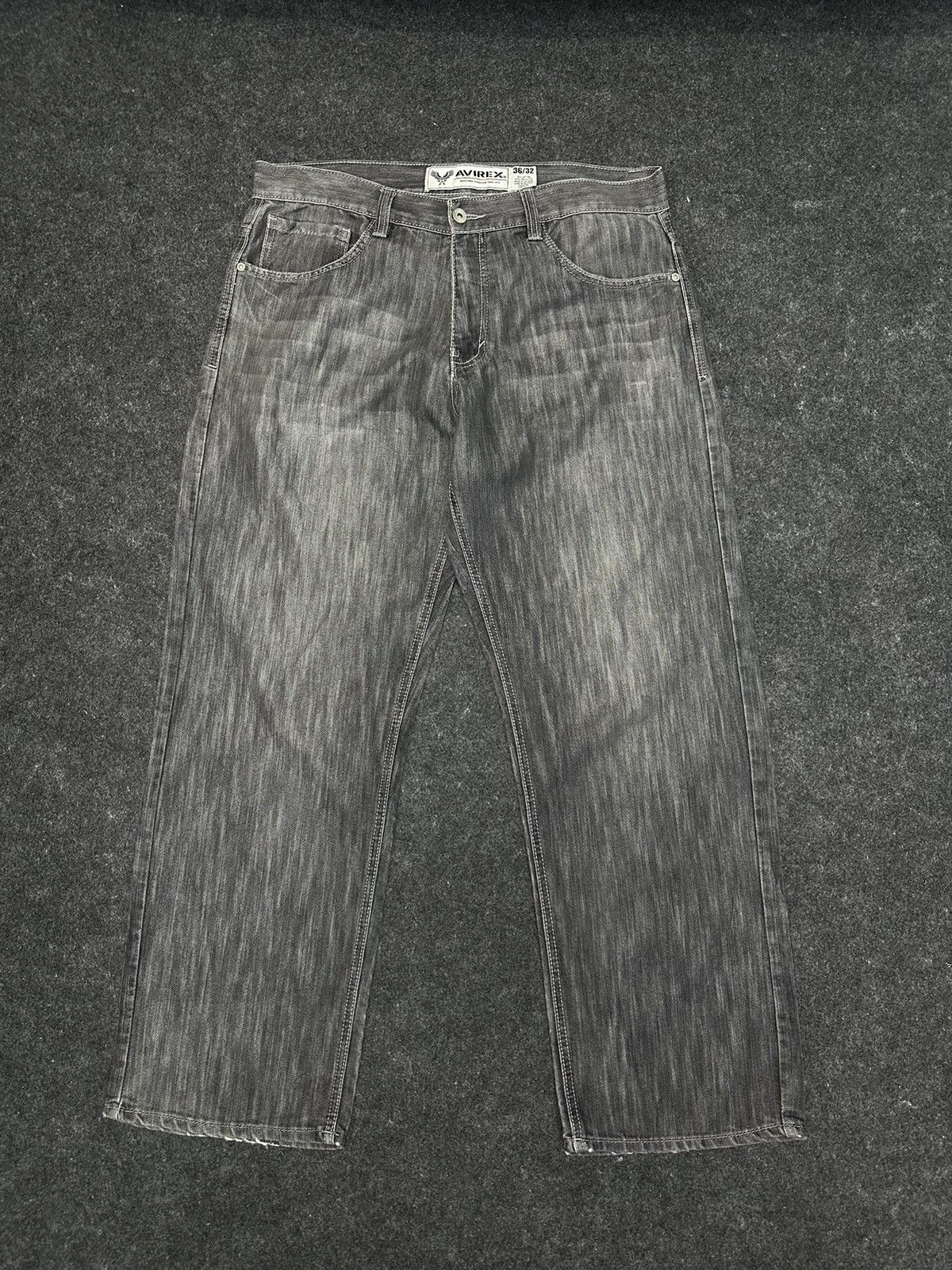 Avirex Avirex Baggy Washed Denim Size 36 F32 Size US 36 / EU 52 - 1 Thumbnail
