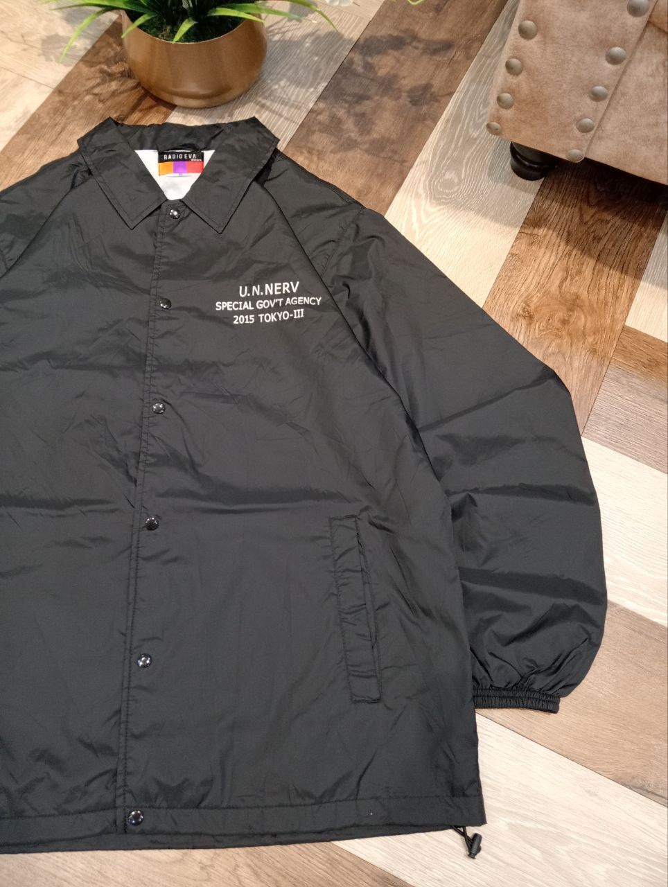 Anime EVANGELION RADIO EVA KHARA SPECIAL GOV'T AGENCY JACKET Size US XL / EU 56 / 4 - 5 Thumbnail