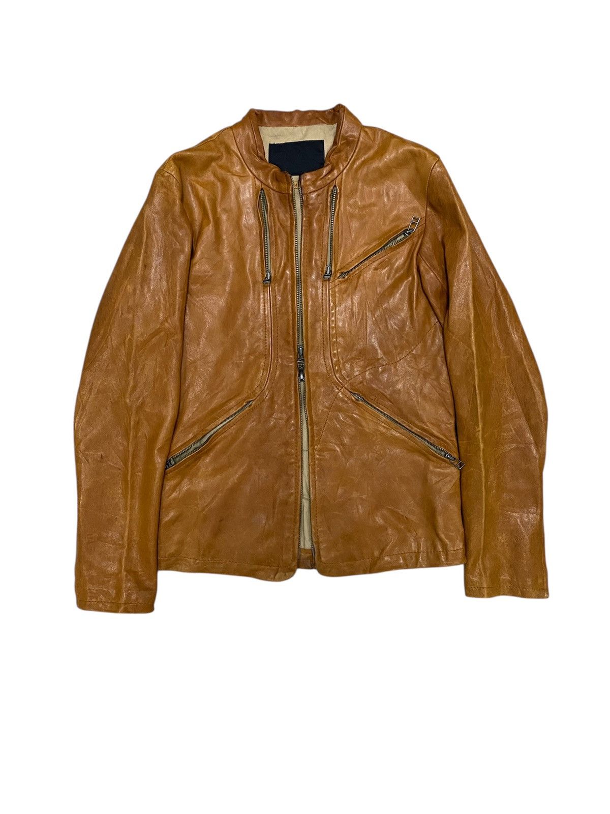 TALKING ABOUT THE ABSTRACTION 🔥🔥🔥TATA Multi Zipper lamb Leather Jacket Size US M / EU 48-50 / 2 - 1 Thumbnail