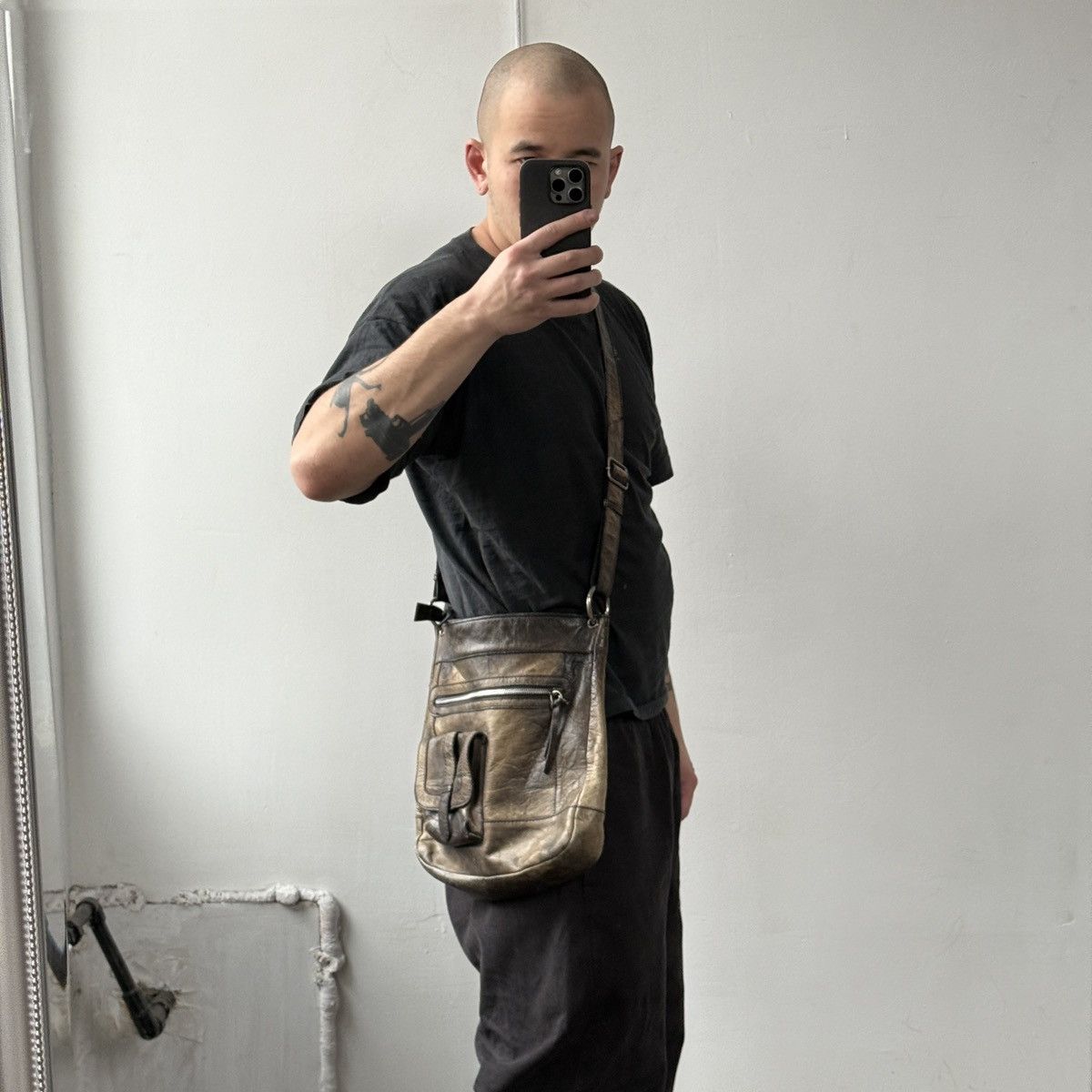 Vintage Archive Genuine Leather Crossbody Bag