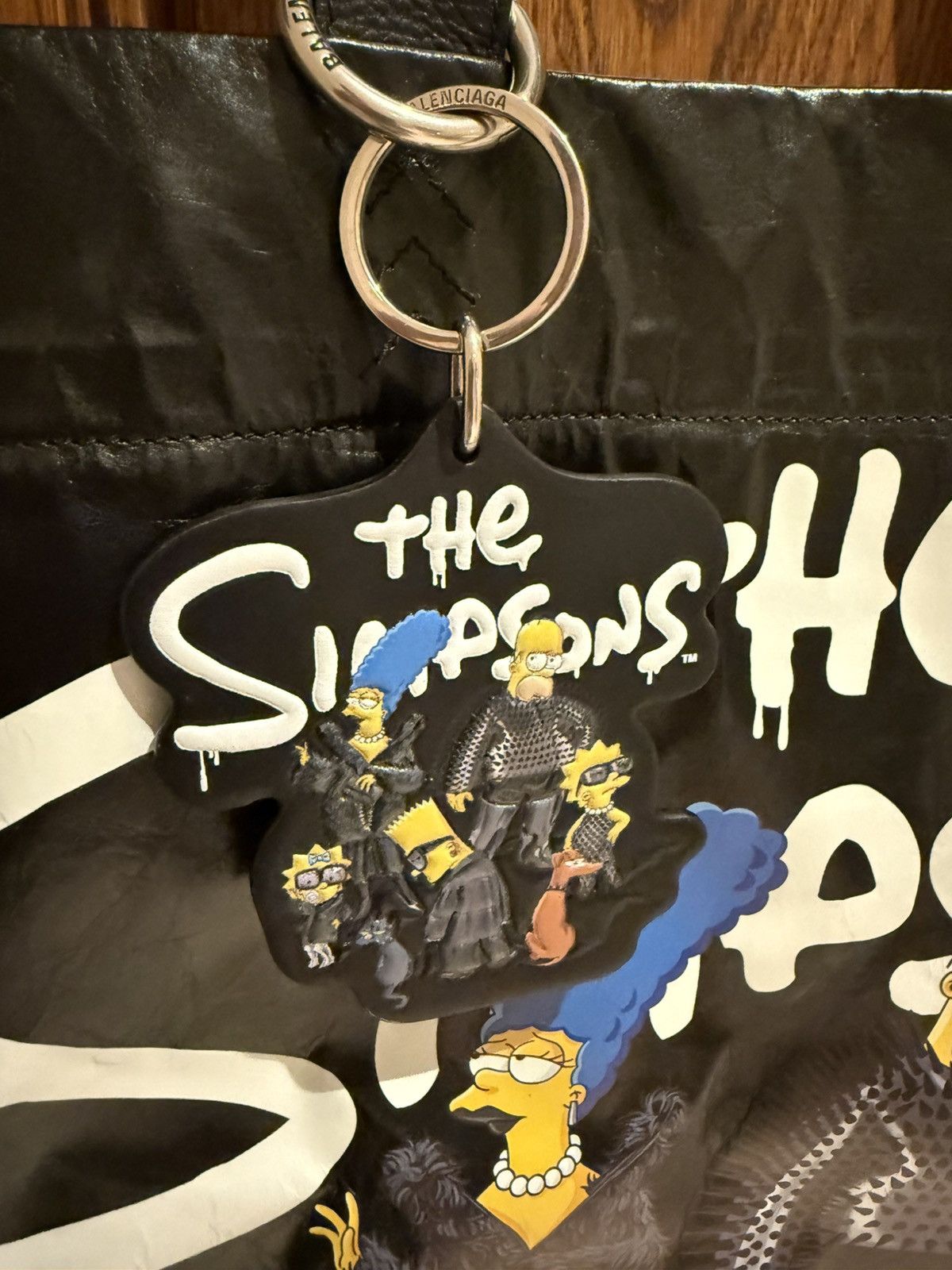 Balenciaga Balenciaga The Simpsons black tote bag bondage Keychain ring Size ONE SIZE - 9 Thumbnail