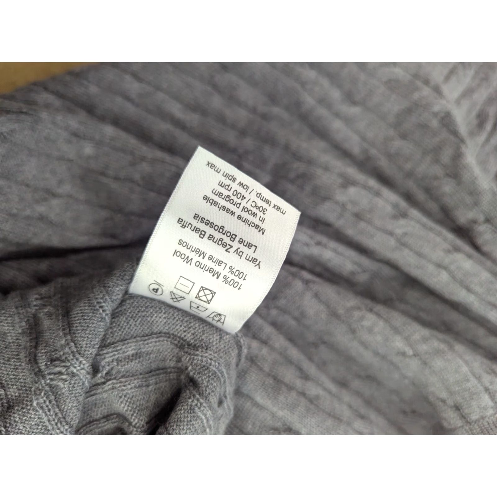 Vintage Stenstroms Zegna Baruffa Mens Jumper Size M Merino Wool Crew Neck Sweater Gray Knit Pullover Casual Mens Wool Crew Neck Rib Knit Cardigan? Size US M / EU 48-50 / 2 - 5 Thumbnail