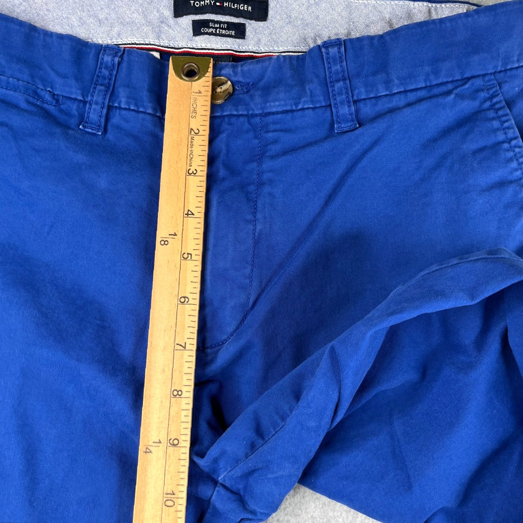 Tommy Hilfiger Tommy Hilfiger Chino Pants Slim Fit 34x34 Blue Casual Mens Size US 34 / EU 50 - 5 Thumbnail
