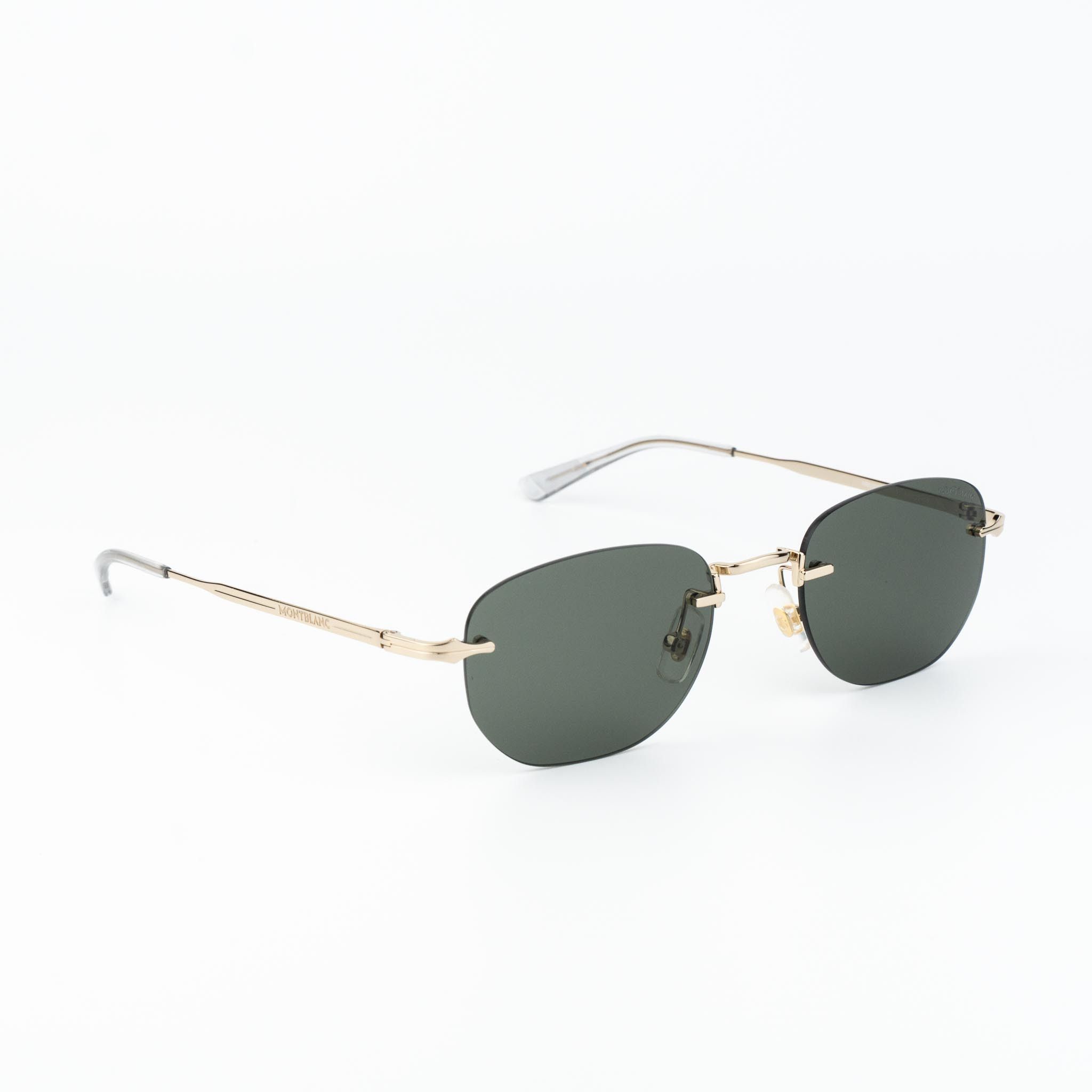 Montblanc Montblanc Men Sunglasses Square Rimless MB0303S 001 Size ONE SIZE - 4 Thumbnail