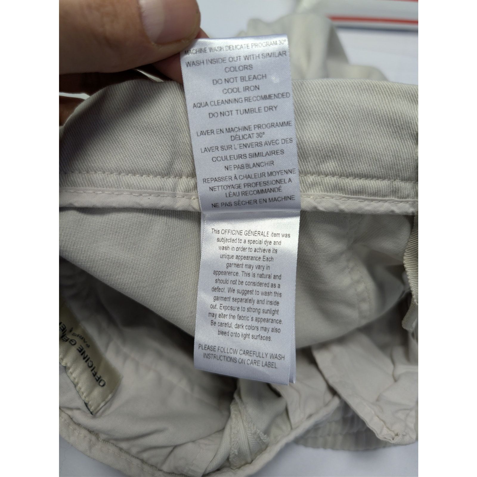 Officine Generale o1rshd1 CC20 Ferry Pants in Cotton Twill Sweatpants Trousers Size US 32 / EU 48 - 17 Thumbnail