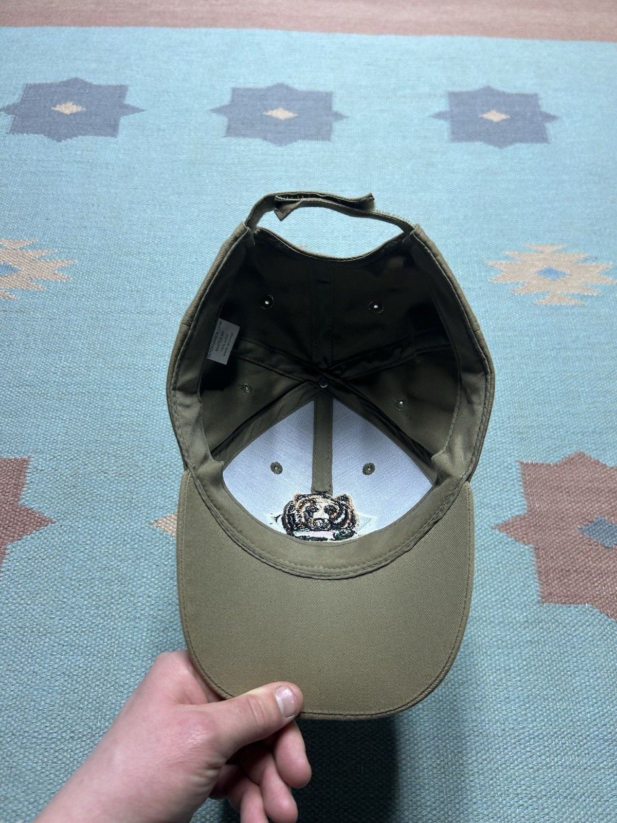 Vintage Vtg strap hat Alaska Denali national park bear animal nature Size ONE SIZE - 6 Thumbnail