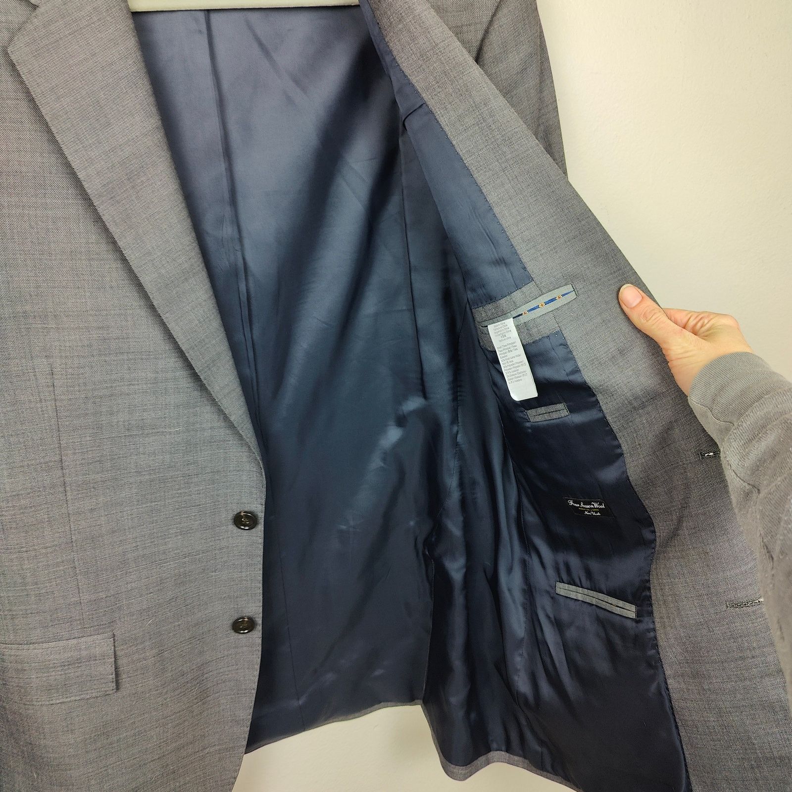 J.Crew J Crew Ludlow Blazer Mens 42R Gray Four Season Wool Size 42R - 9 Thumbnail