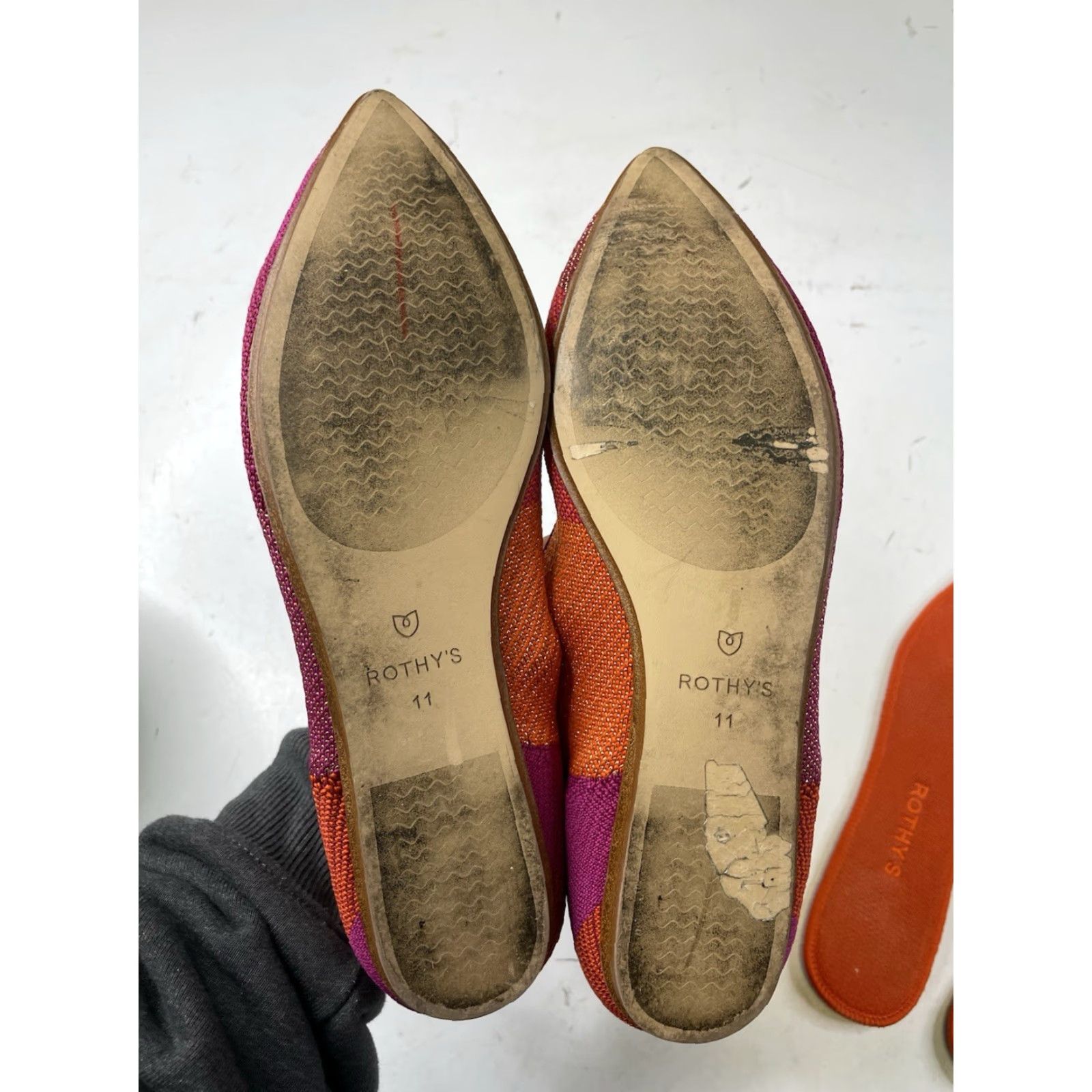 Rothy's Rothy’s The Point Flat Slip On Women Size 11 Metallic Pomegranate Limited Edition Multicolor Size US 11 / IT 41 - 5 Thumbnail