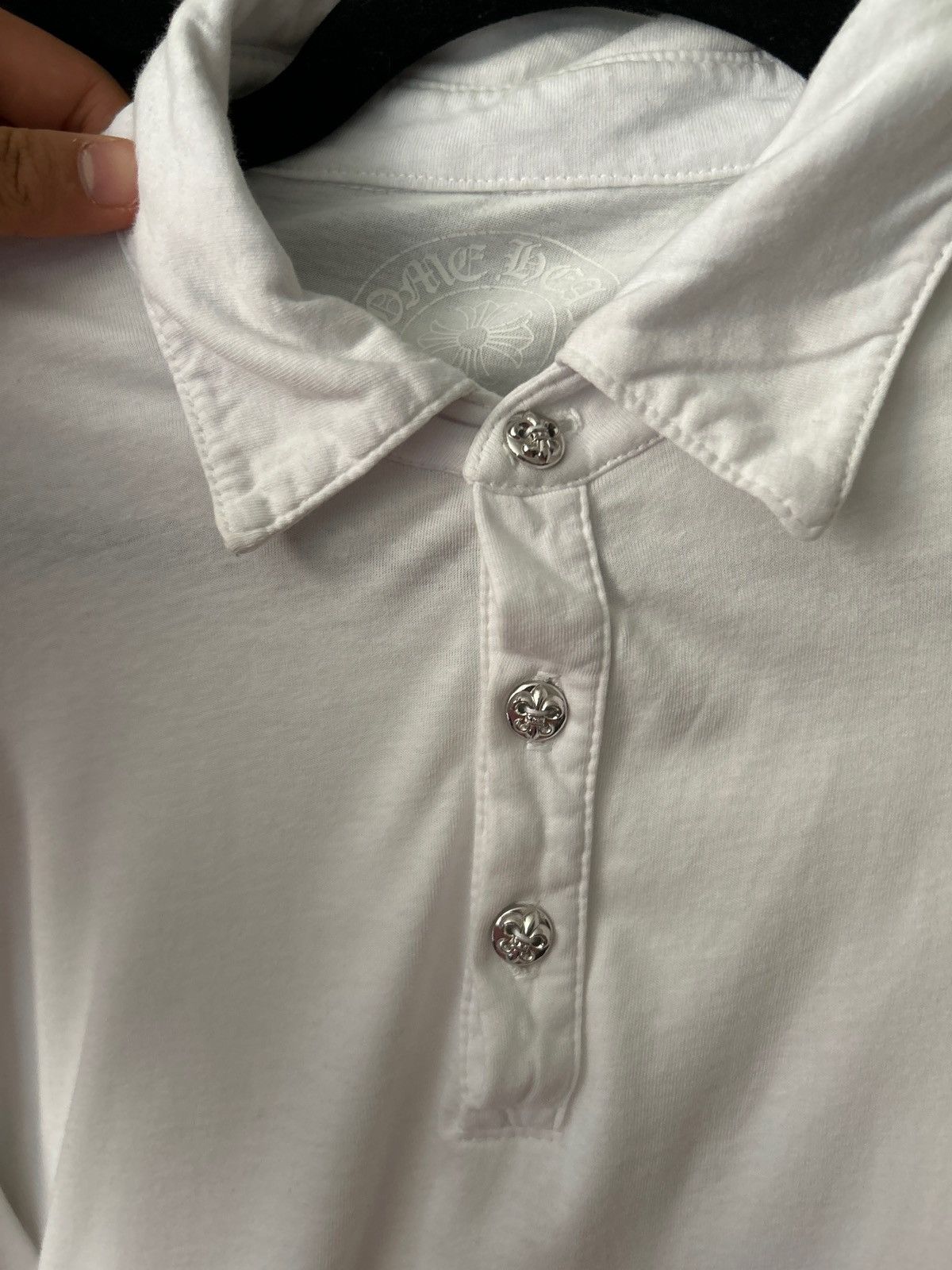 Chrome Hearts Chrome Hearts Button Tee Size US M / EU 48-50 / 2 - 2 Thumbnail