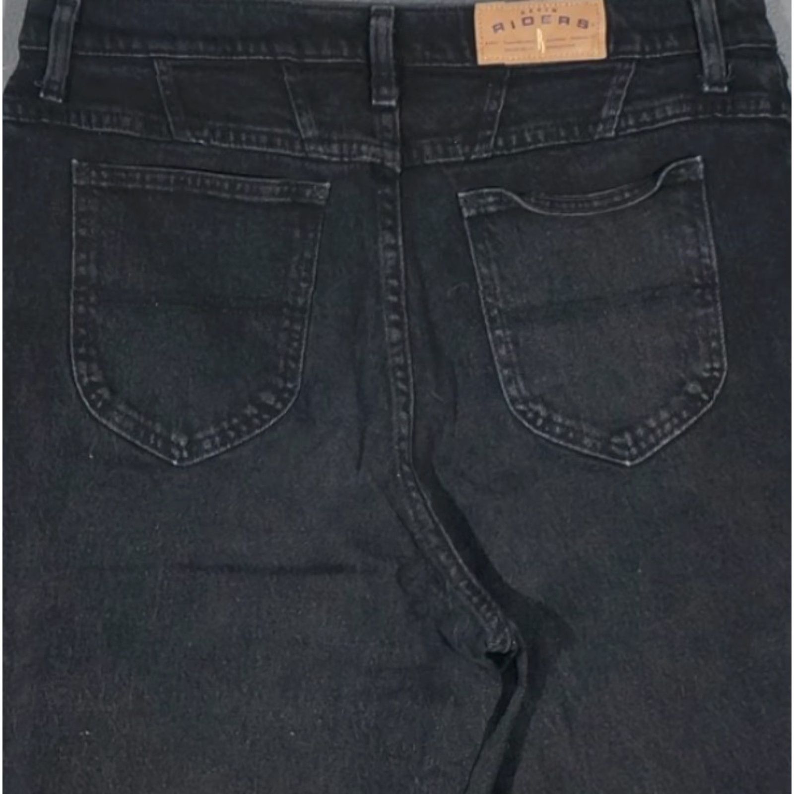 Lee VINTAGE LEE WOMENS JEANS STRAIGHT BLACK 16 MEDIUM RIDERS 1990s XD07419 Size 38" / US 16 / IT 52 - 4 Thumbnail