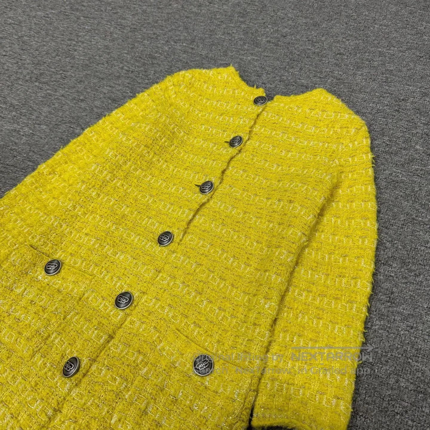 Balenciaga Balenciaga Runway Reversible Tweed Dress. Size S / US 4 / IT 40 - 4 Thumbnail