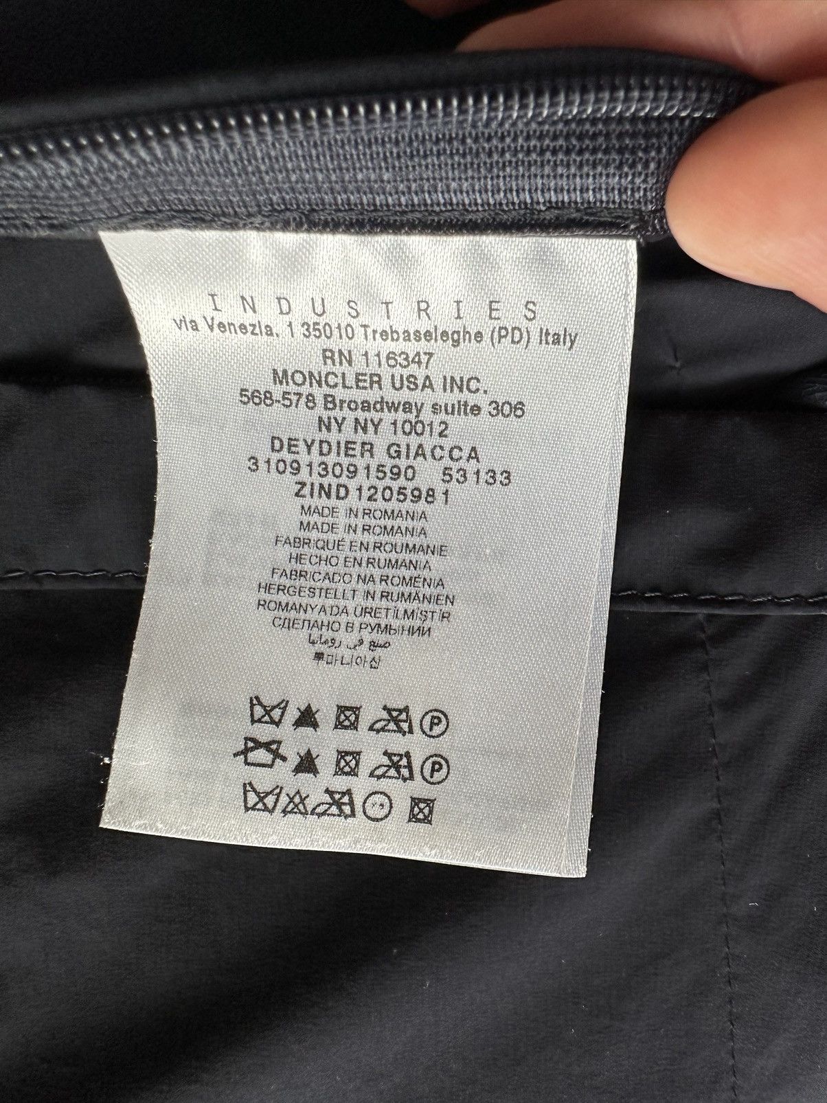 Moncler MONCLER Deydier giacca down padded jacket blue Size US L / EU 52-54 / 3 - 11 Thumbnail
