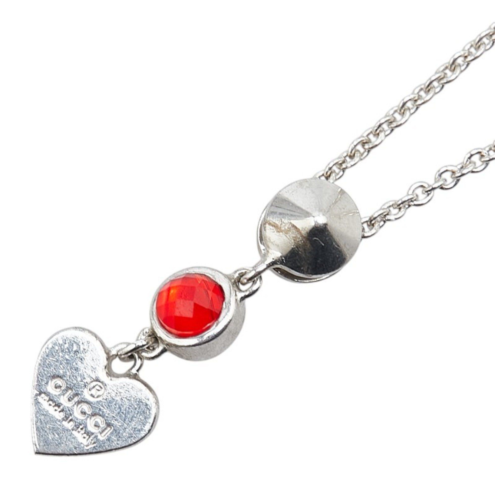 Gucci Trademark Drop Pendant Heart Necklace 325871 08241 8166