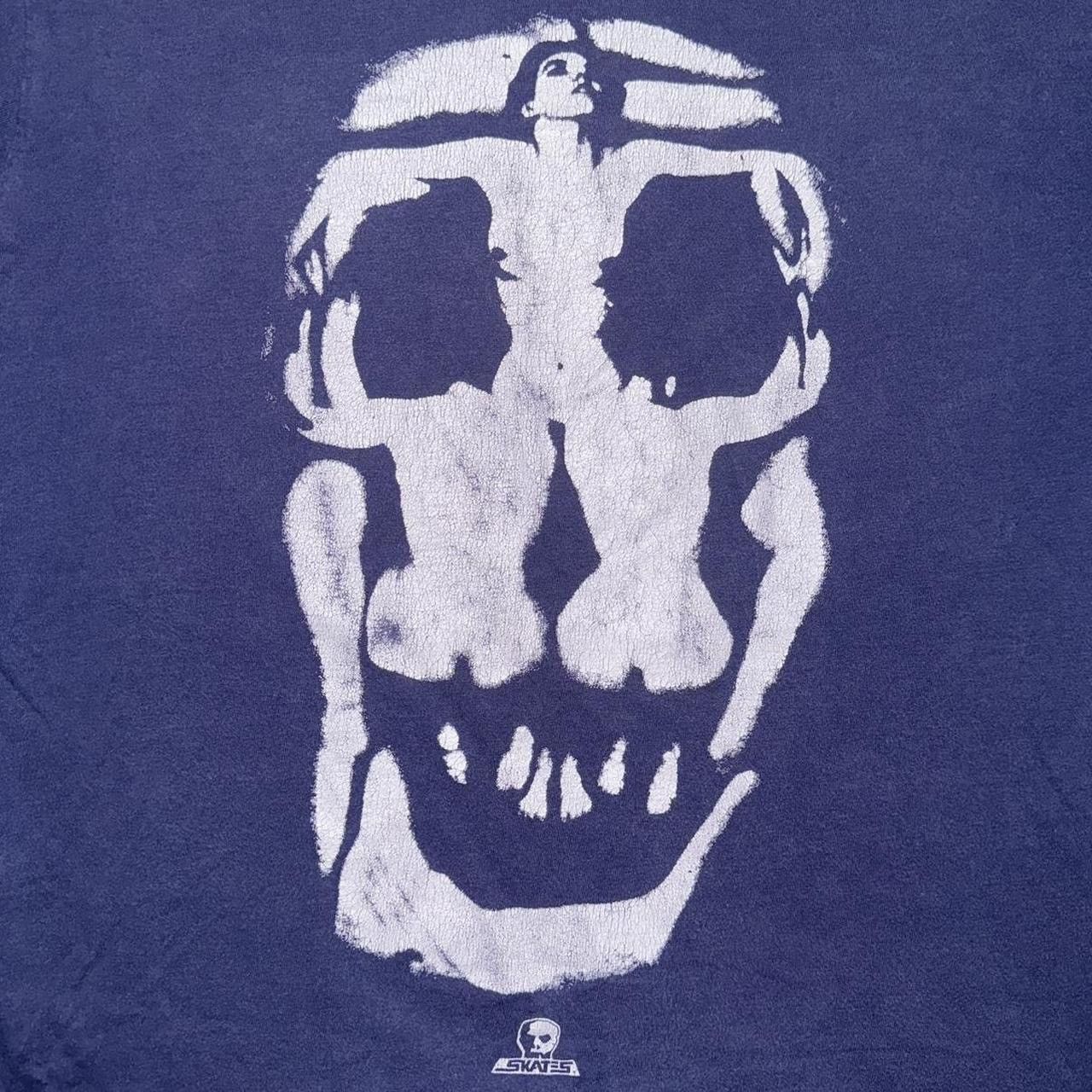 Vintage Y2K 2000s Skull Skates Salvador Dali Art Longsleeve Tee Size US S / EU 44-46 / 1 - 5 Thumbnail
