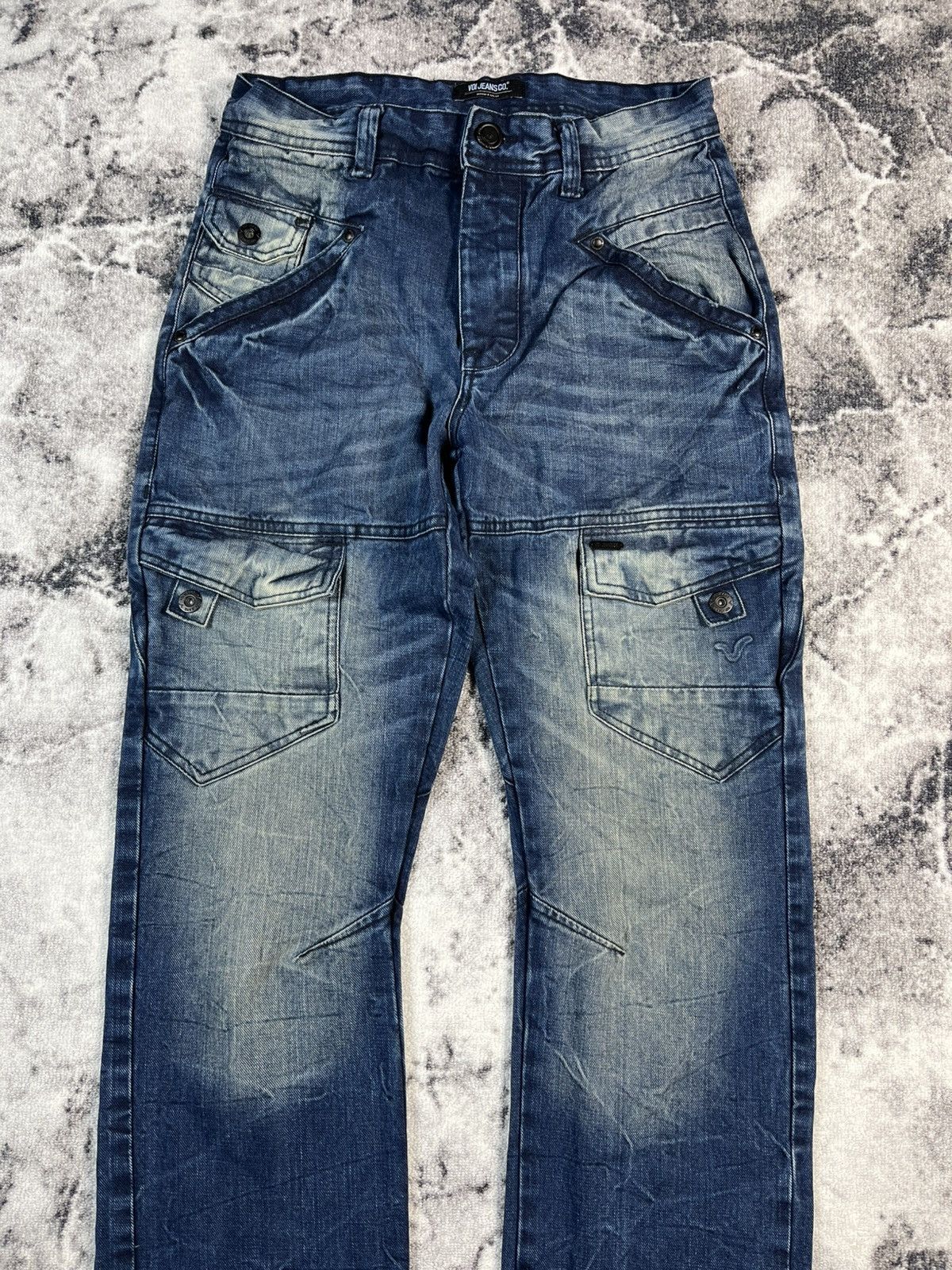 Voi Jeans Voi Jeans Distressed Cargo Denim Blue Y2K Fit Size US 30 / EU 46 - 3 Thumbnail
