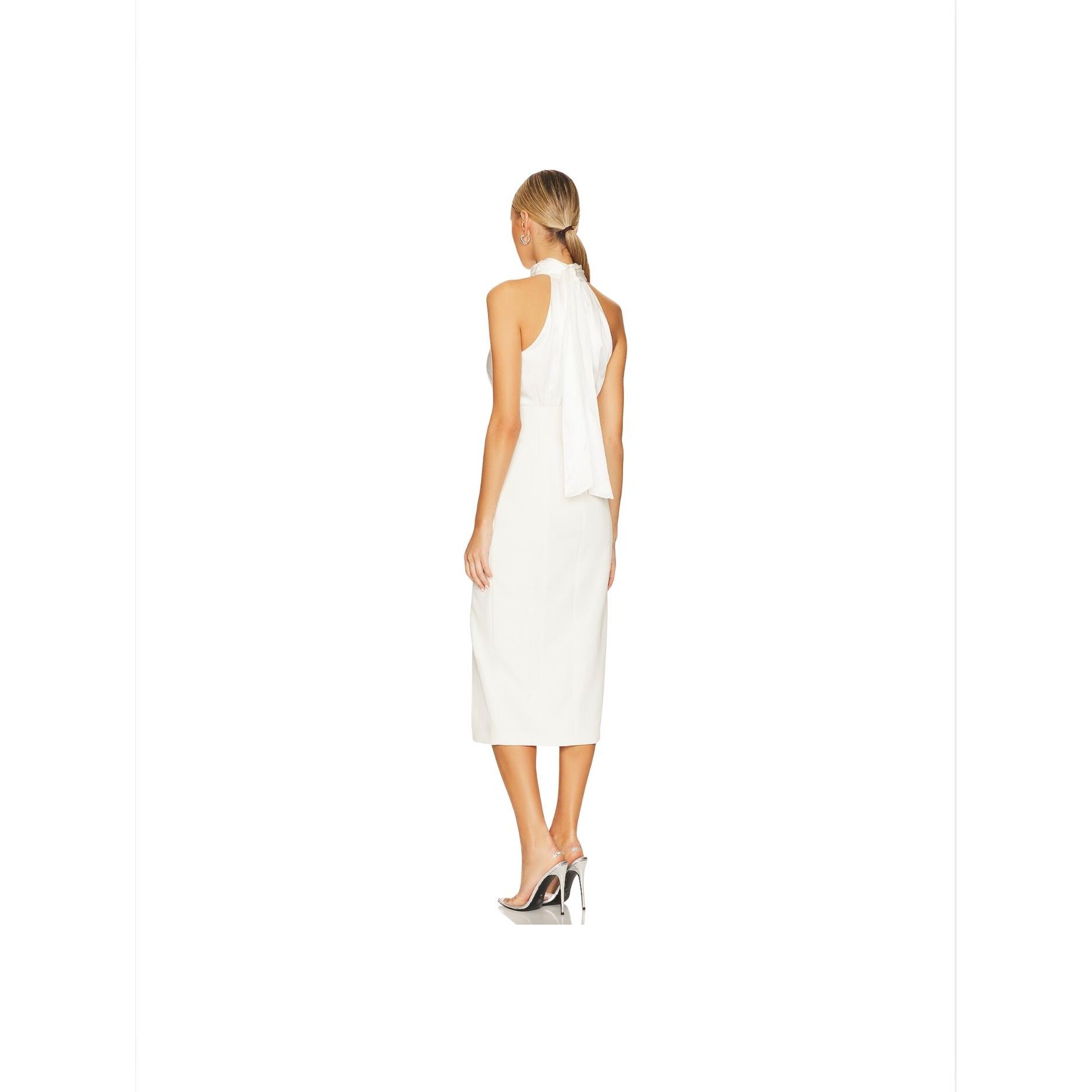 Cinq a Sept CINQ A SEPT Emerie Dress Ivory White Midi $595 NWT Sz 2 Size XS / US 0-2 / IT 36-38 - 5 Thumbnail