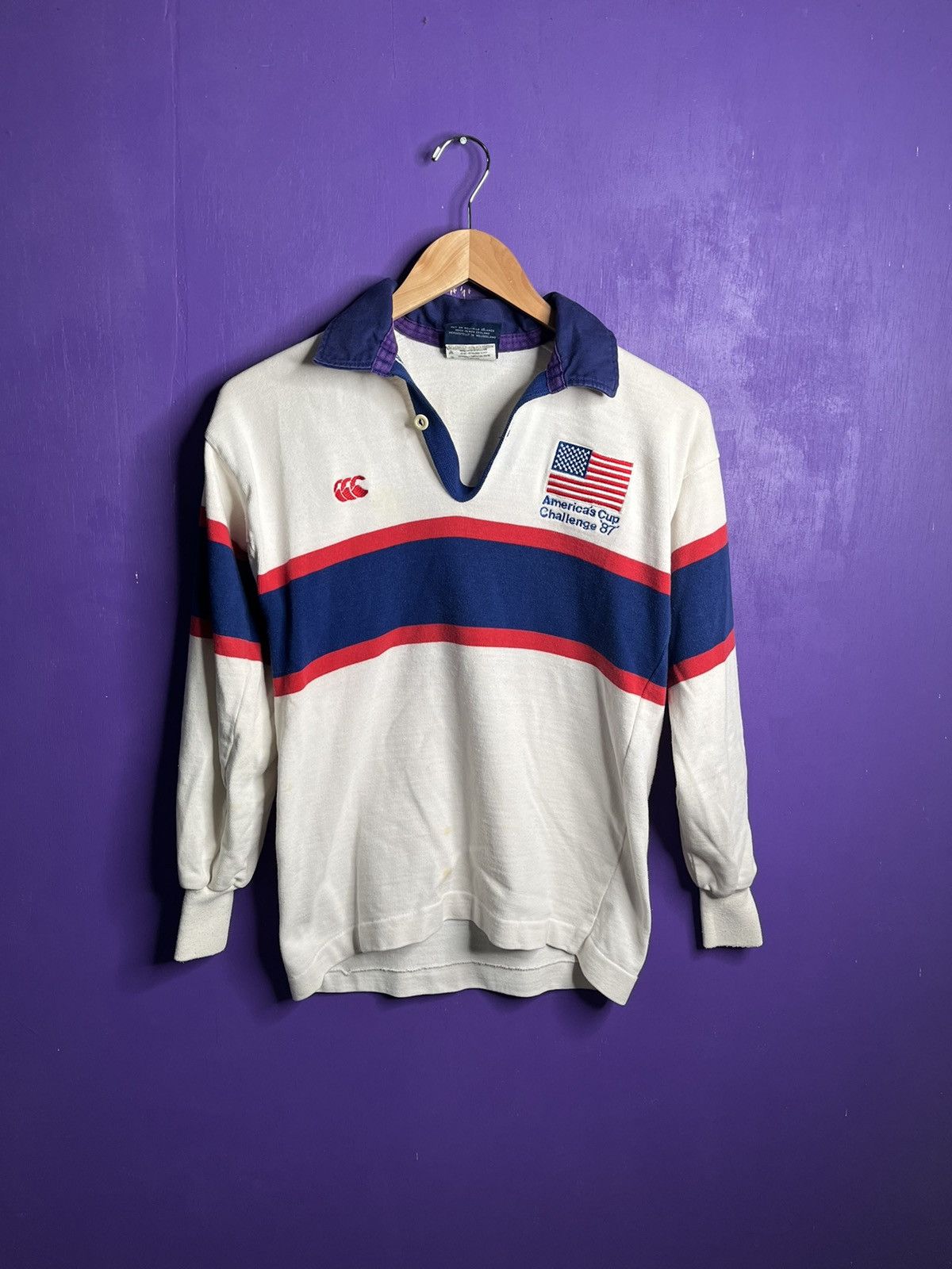 Canterbury of New Zealand Vintage 1987 Canterbury Americas cup challenge rugby Size US S / EU 44-46 / 1 - 1 Thumbnail
