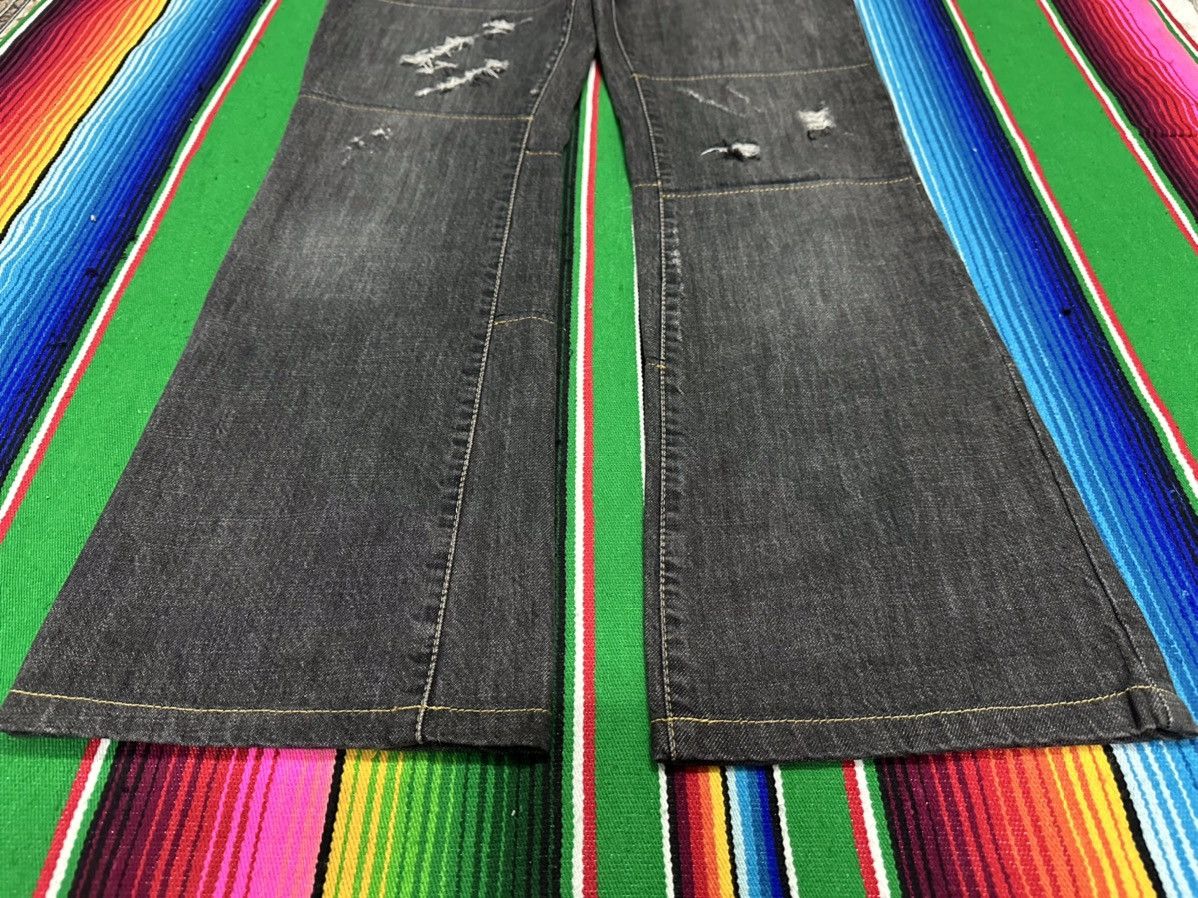 Kapital 💥 Flare Bootcut💥 Just Cavali Distress Design💥 Size US 30 / EU 46 - 5 Thumbnail