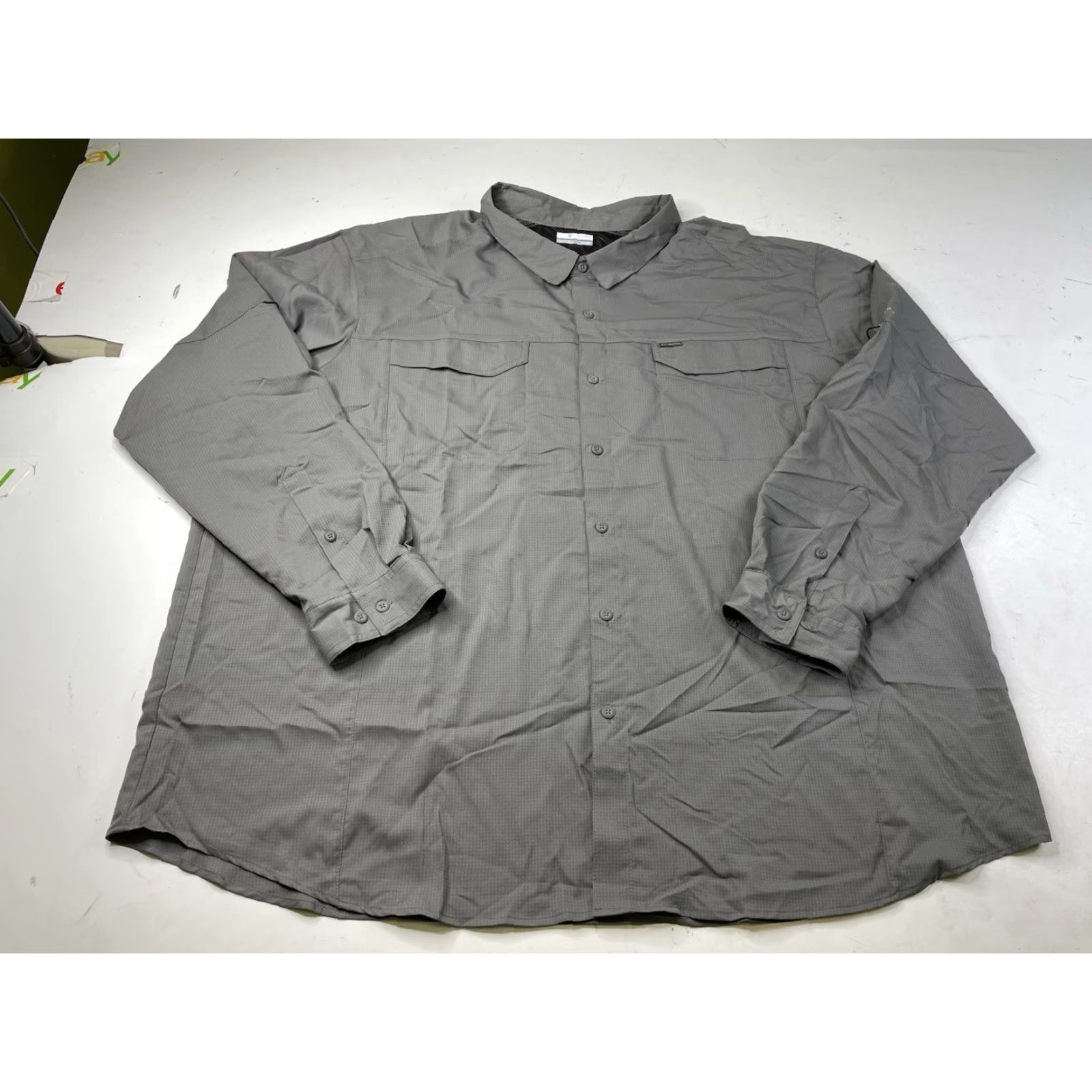 Vintage Columbia PFG Omni-Shade Long Sleeve Fishing Shirt Gray 4X Big & Tall Men Size US XXL / EU 58 / 5 - 2 Thumbnail