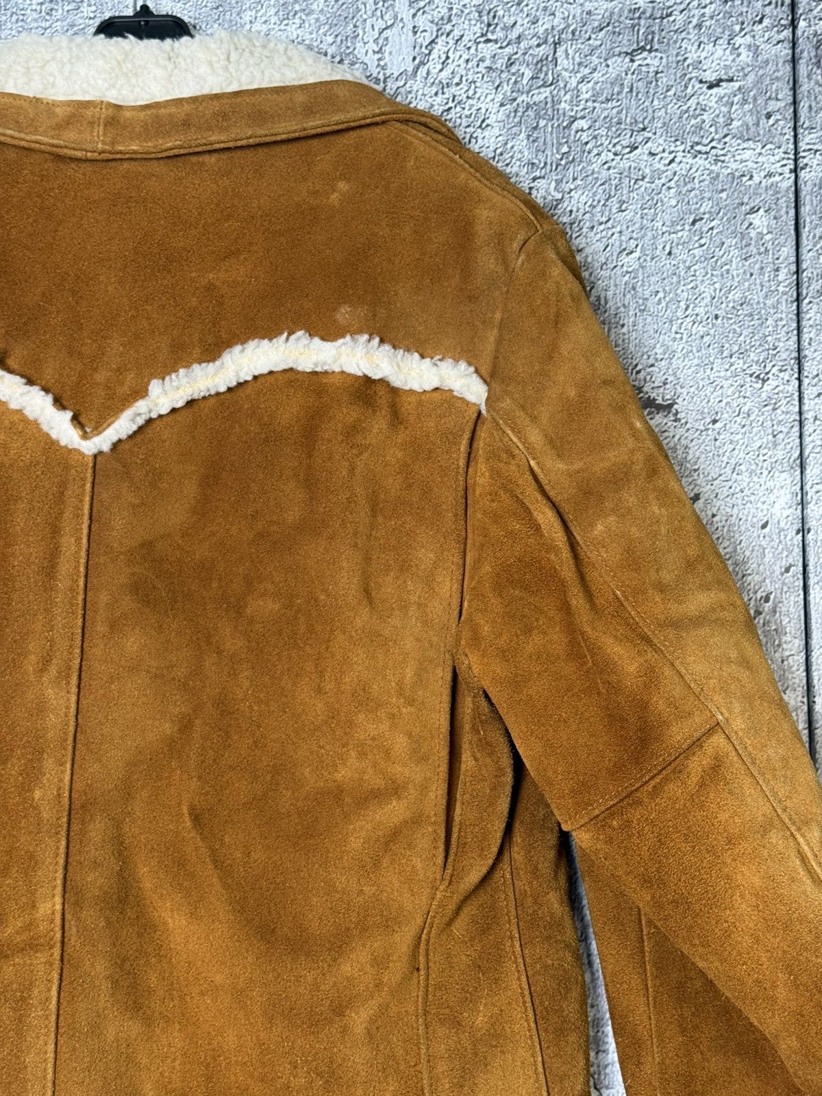 Schott Vintage Schott NYC Western Shearling Suede Leather Jacket Size US L / EU 52-54 / 3 - 18 Thumbnail