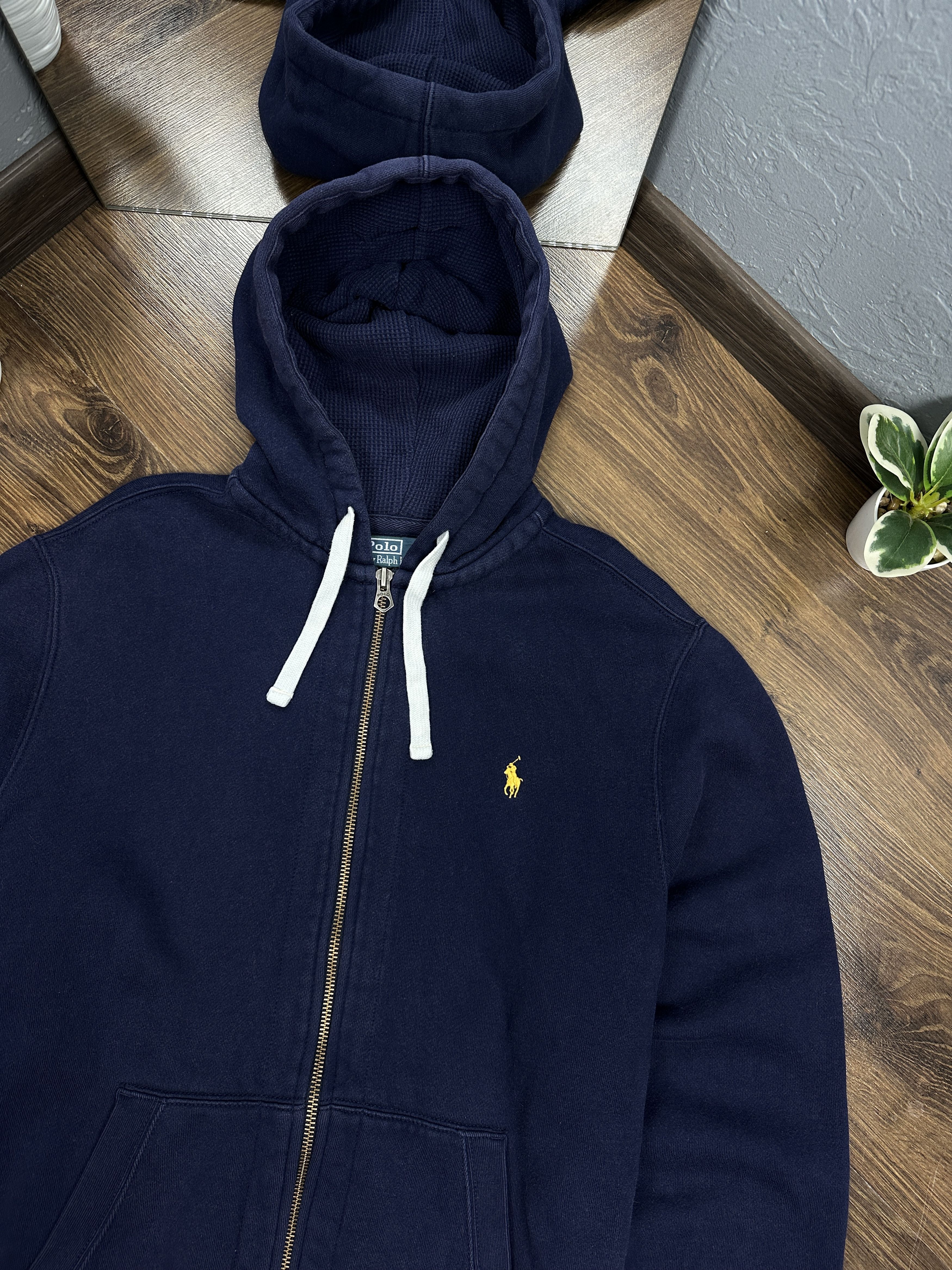 Polo Ralph Lauren × Ralph Lauren × Vintage Polo Ralph Lauren Vintage Mens Zip Hoodie Size US XL / EU 56 / 4 - 2 Thumbnail