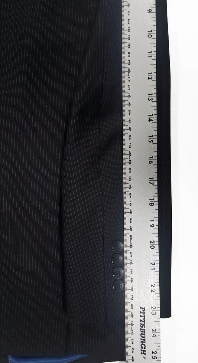 Billy London Billy London Pinstripe 3-Button Suit Blazer Jacket Sz 36S Size 36S - 6 Thumbnail