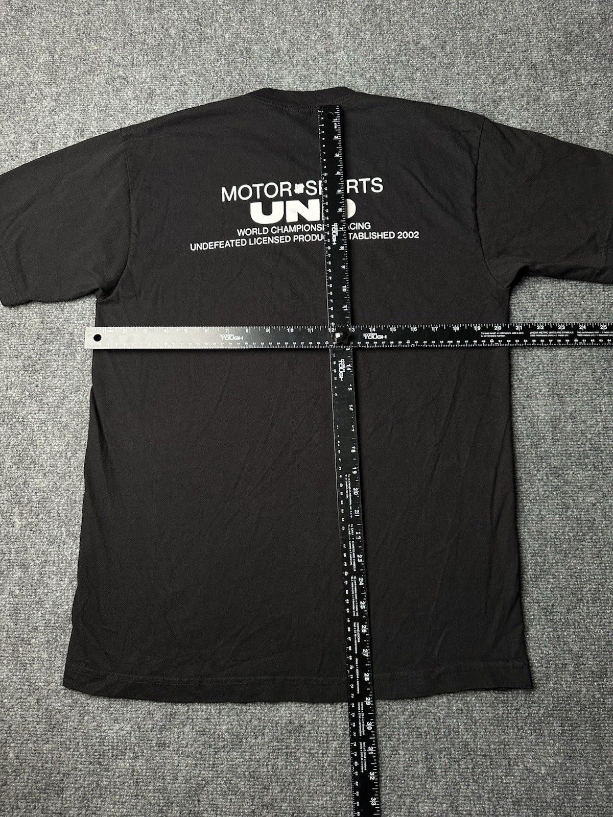 Undefeated Mens T-Shirt Undefeated Motorsports Black White USA, Size M Size US M / EU 48-50 / 2 - 7 Thumbnail