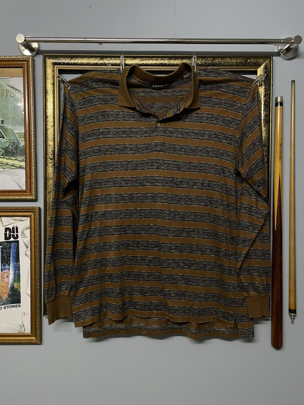 Christian Dior Monsieur Vintage Designer Christian Dior Sport Horizontal Stripe Size US L / EU 52-54 / 3 - 1 Thumbnail