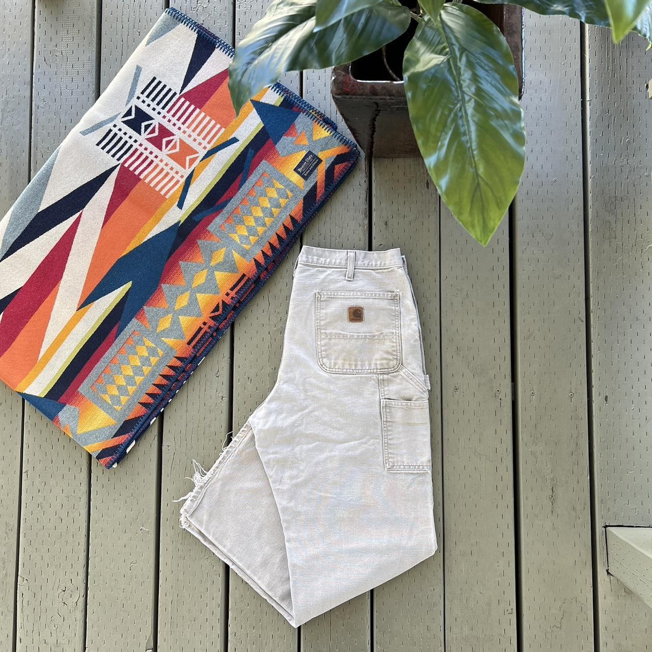 Carhartt Carhartt Pants Men Carpenter Cargo Dungaree Distressed Work Size US 34 / EU 50 - 3 Thumbnail