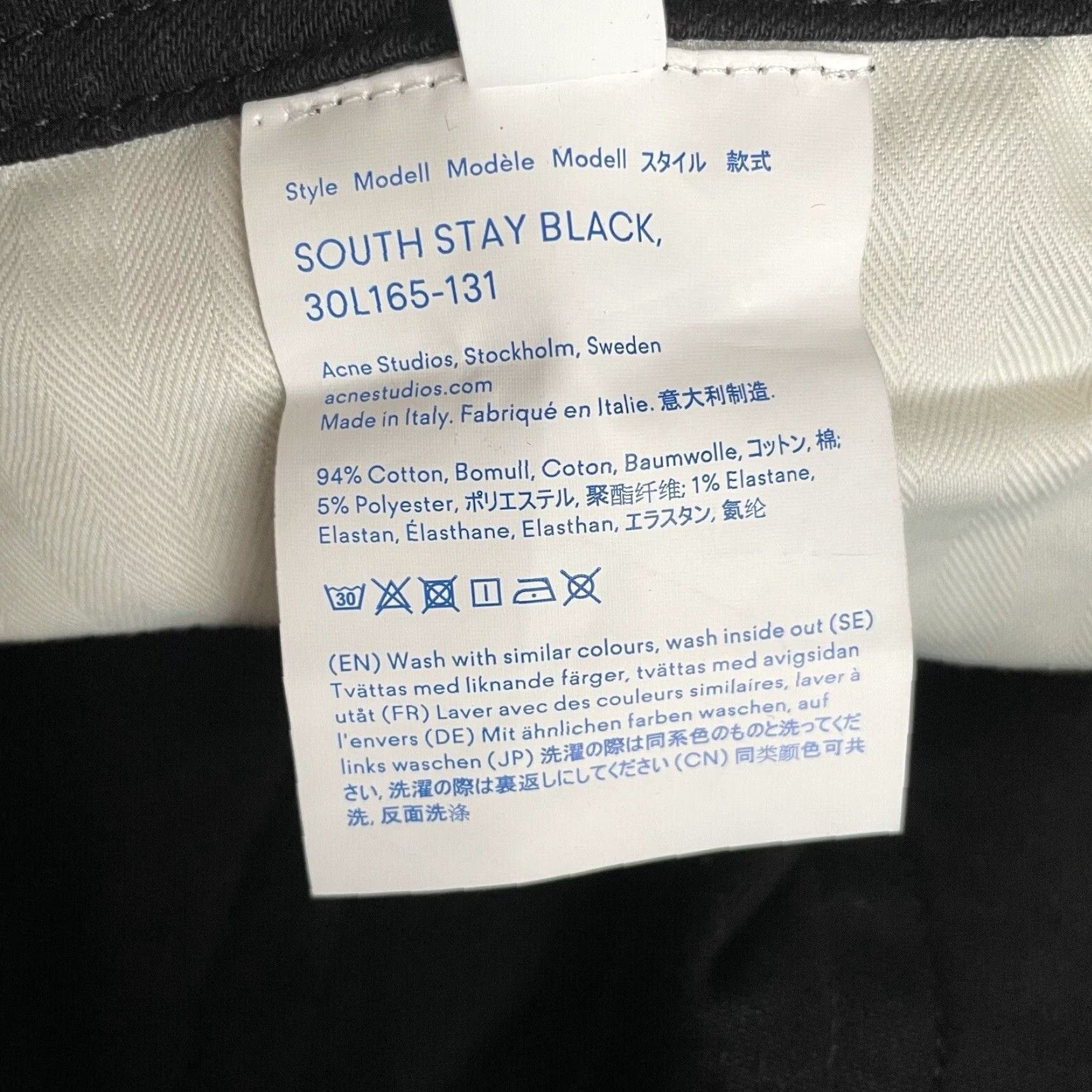 Acne Studios Acne Studios Jeans Women Bla Konst South Stay Black Straight Mid Rise 30 Size Black Straight Jeans Womens Size 30" / US 8 / IT 44 - 7 Thumbnail