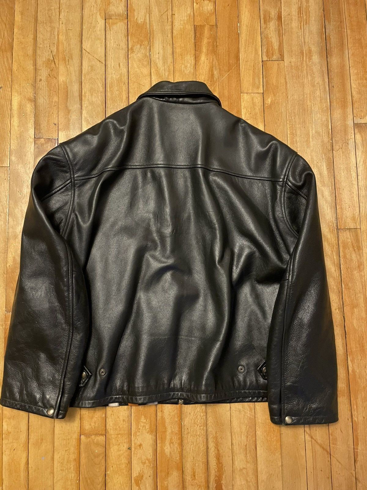 Leather Men’s Black Leather Motorcycle Jacket Size US XXL / EU 58 / 5 - 2 Thumbnail